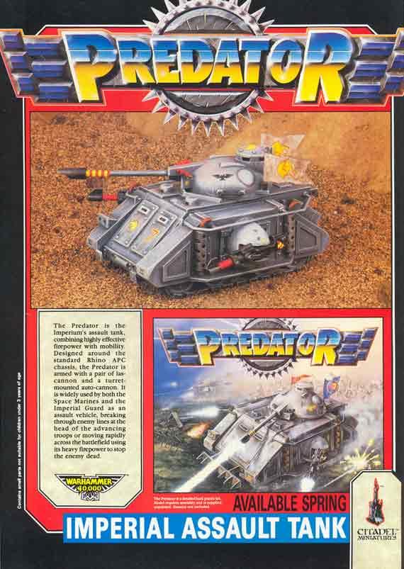 White Dwarf 112 Predator ad page