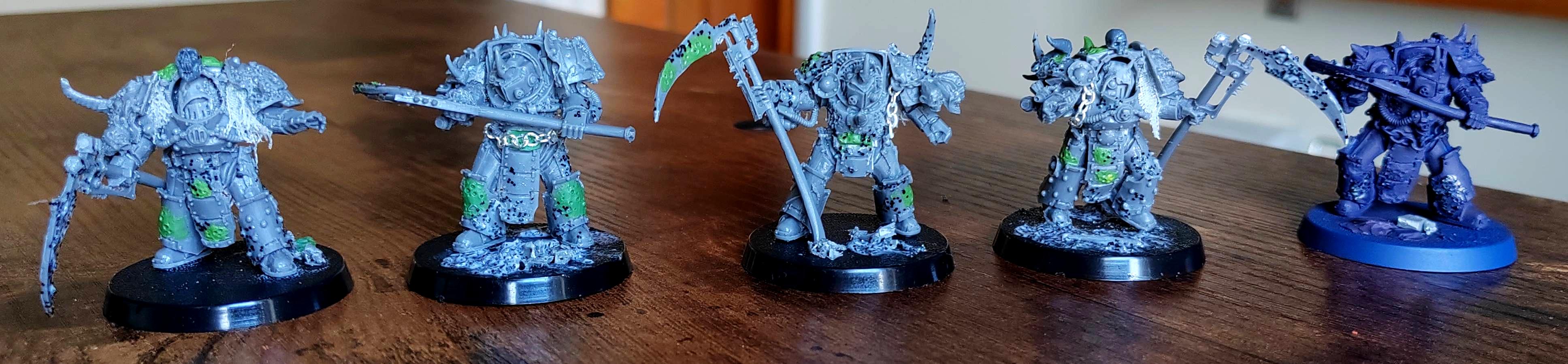 Death Guard, Deathshroud, Plague Marines, Terminator Armor