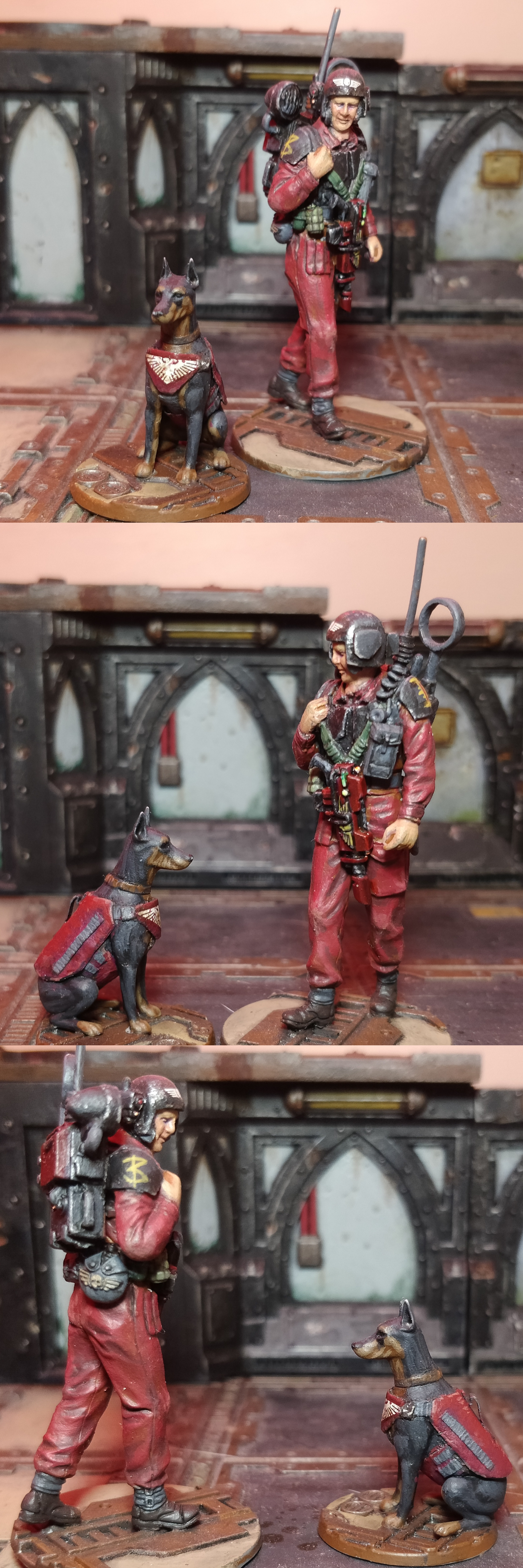 1/35, 54mm, Astra Militarum, Dog, Guard, Guardsmen, Imperial, Inquisitor