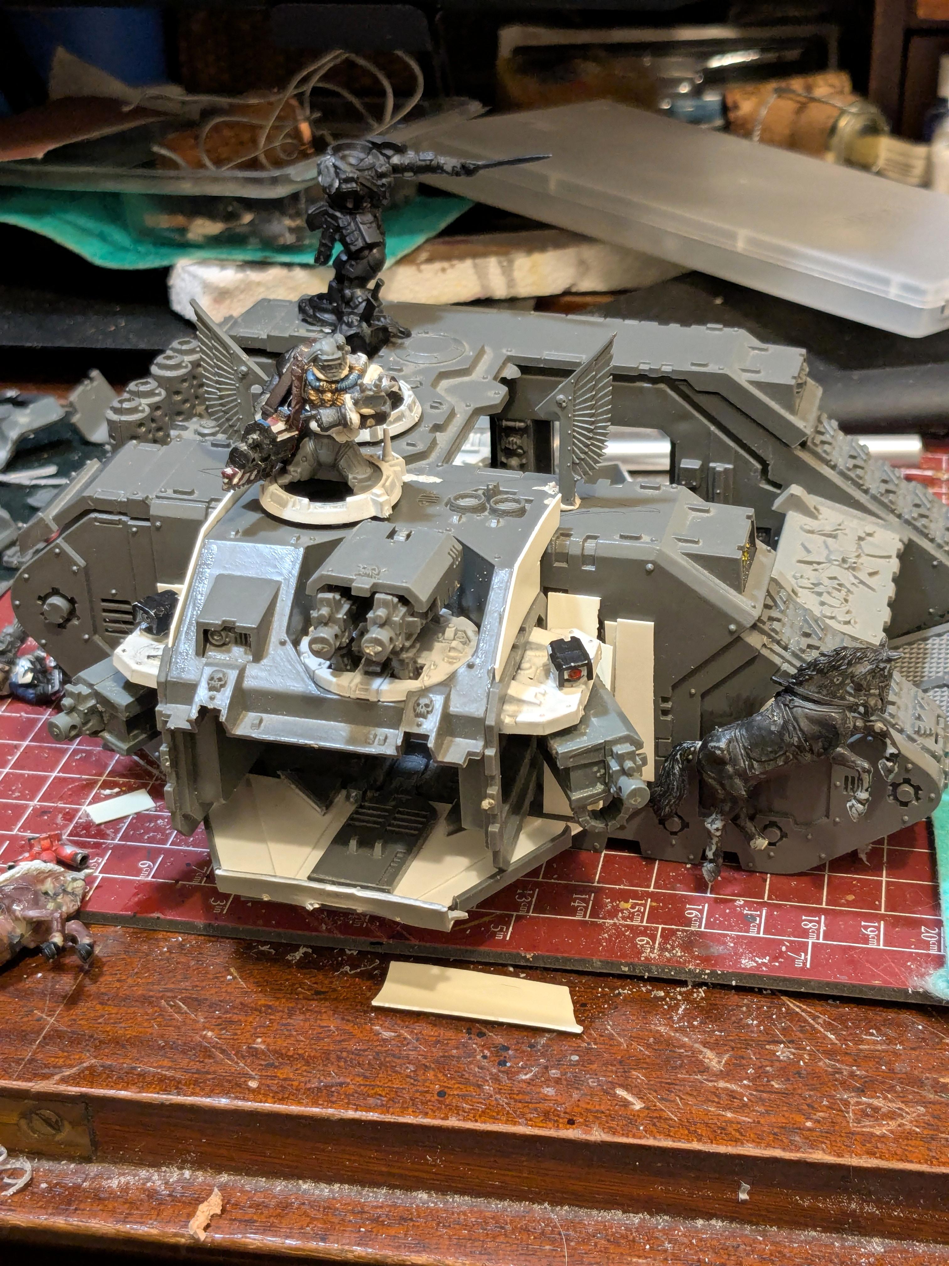 Conversion, Heavy Bolter, Kitbash, Land Raider, Space Marines, Tank, Warhammer 40,000