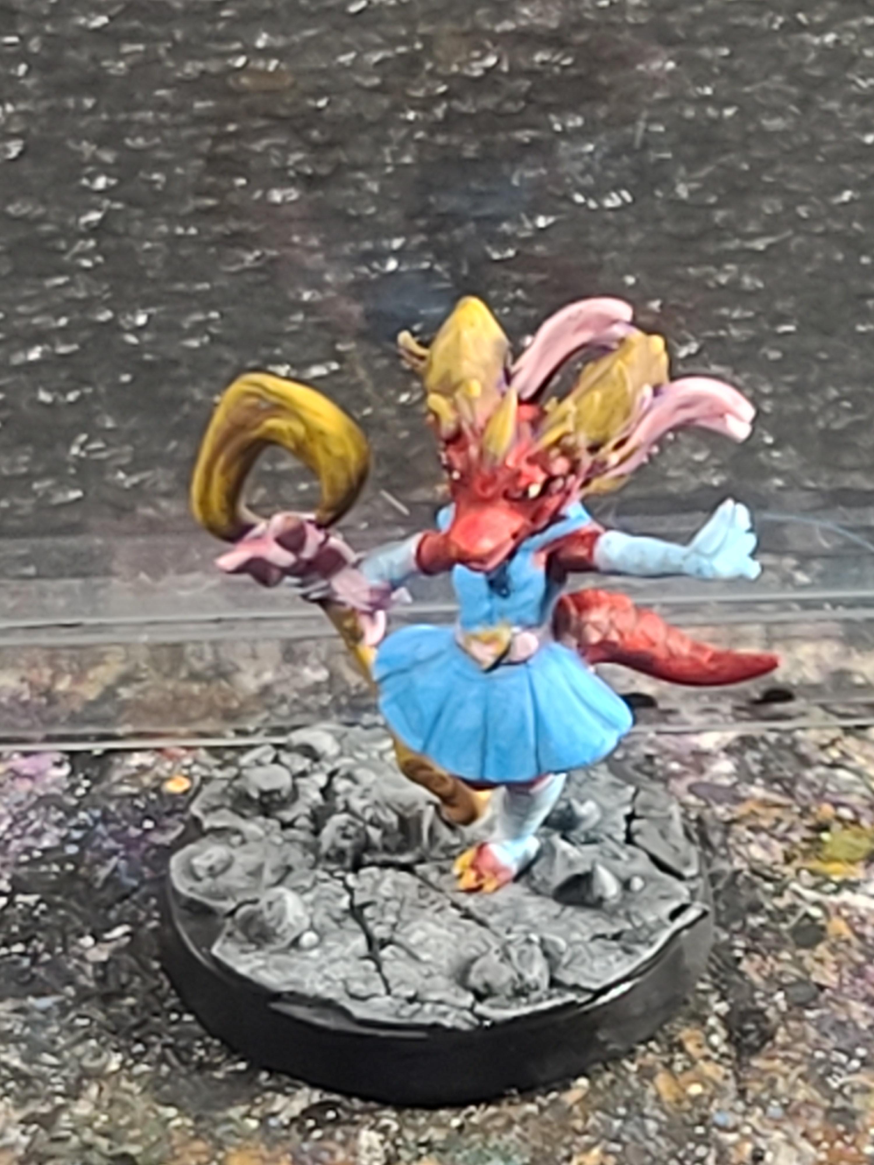 3d Print, Kobold, Magical Girl, Marvelous Minipaints, Twin Goddess Miniatures