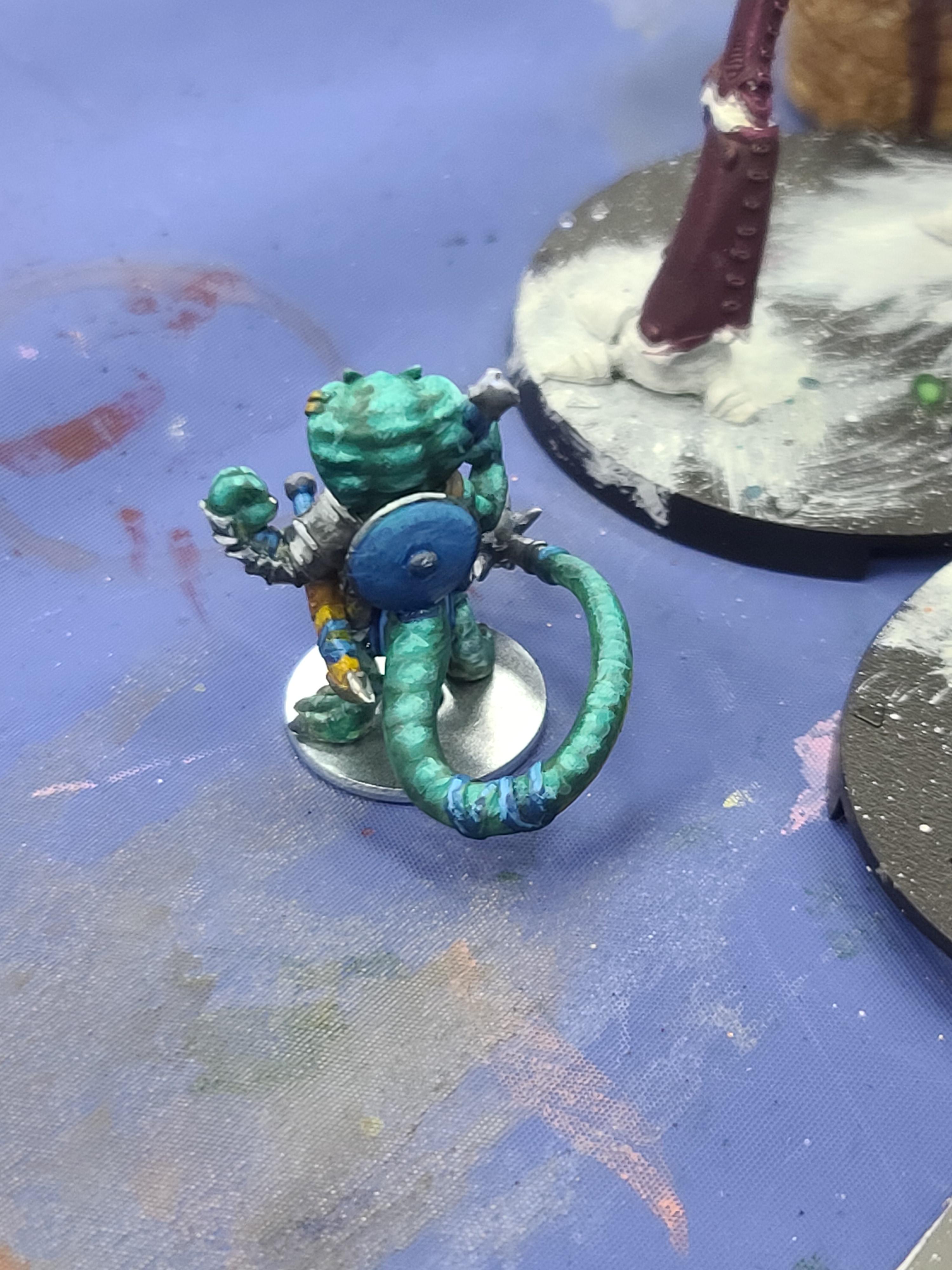 Animal Adventurers, Dungeons And Dragons, Mgs Miniatures, Snake, Spear, Velrock, Warriors