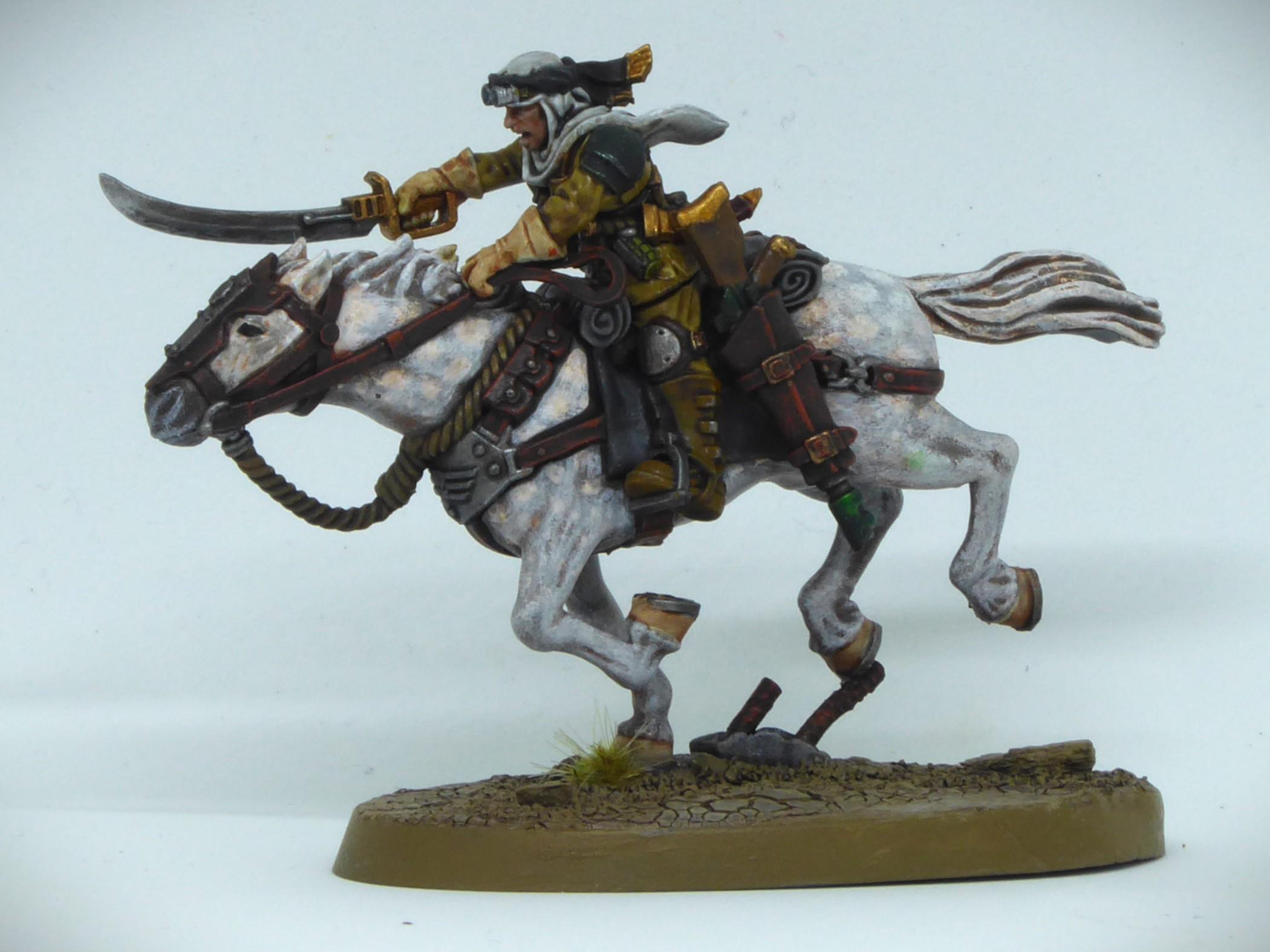 331st Infantry Regiment, Banner, Desert Scorpions, Imperial Guard, Rough Riders, Tallarn Desert Raiders, Victoria Miniatures, Warhorse