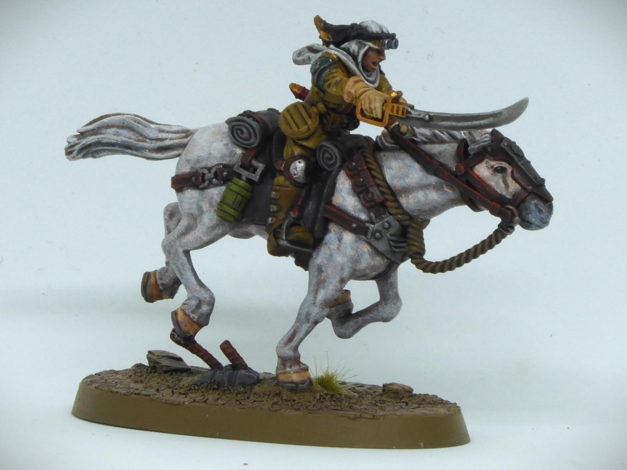 331st Infantry Regiment, Banner, Desert Scorpions, Imperial Guard, Rough Riders, Tallarn Desert Raiders, Victoria Miniatures, Warhorse