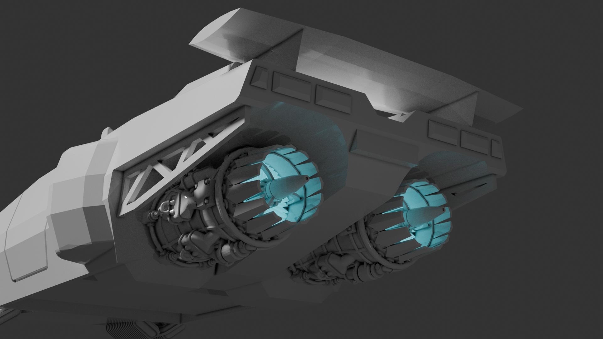 Flying car render WIP