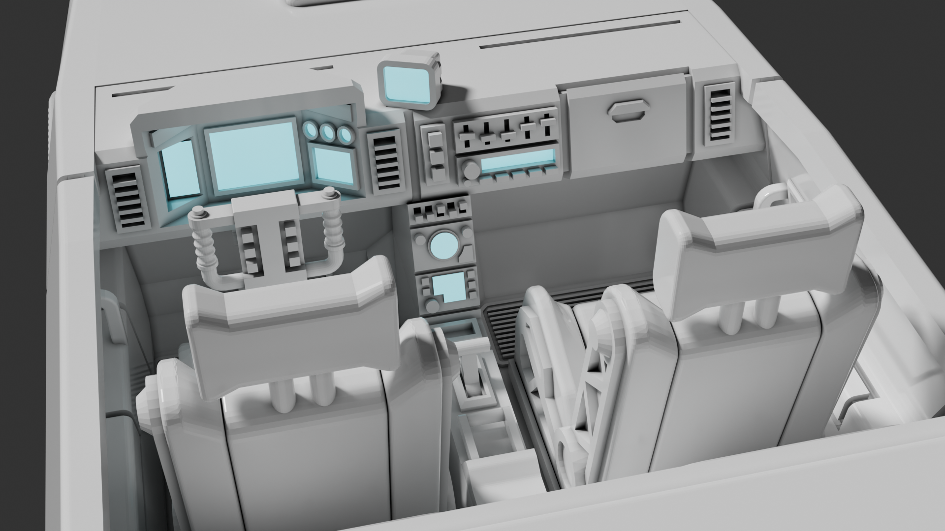 Flying car render WIP