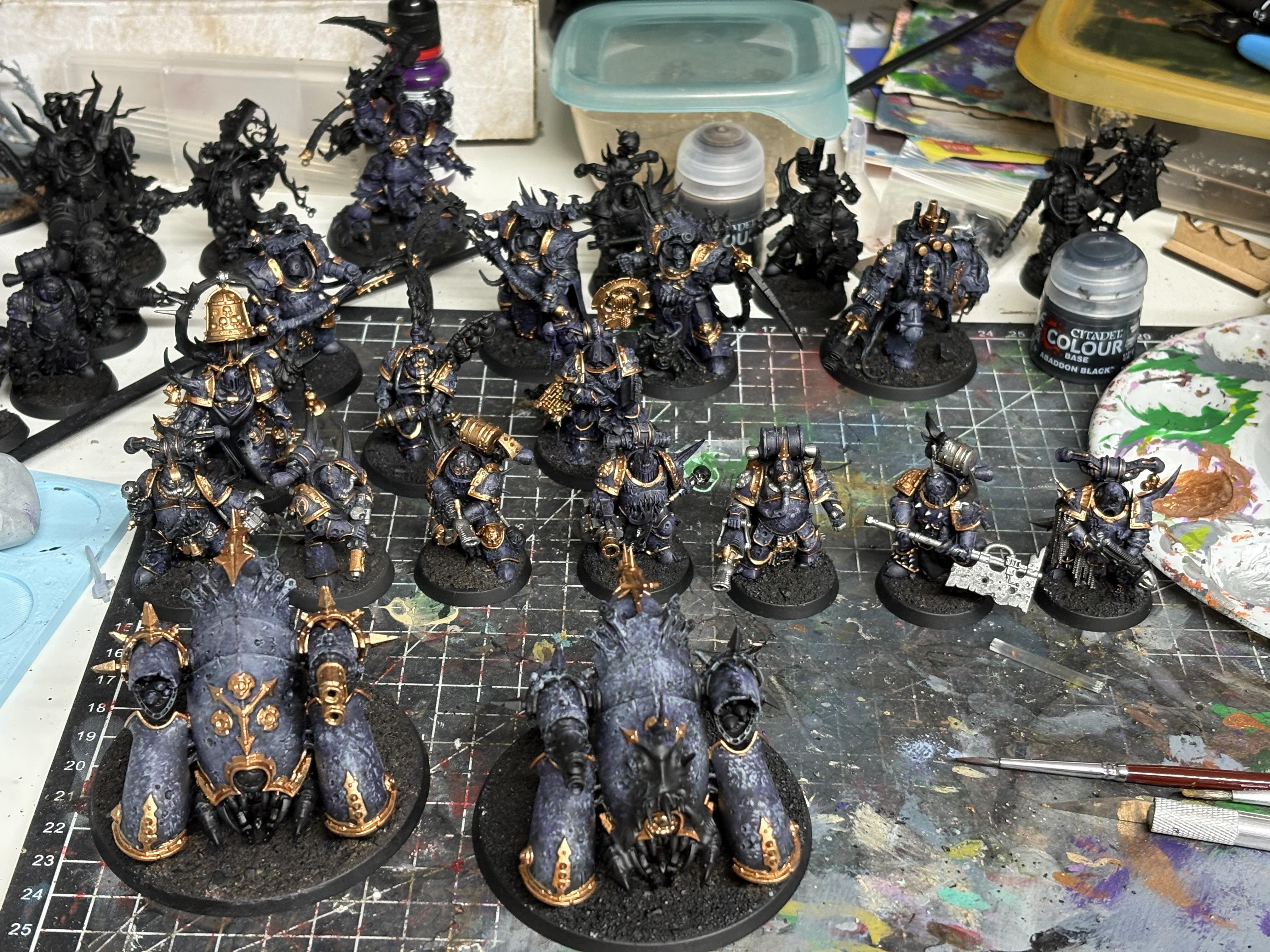 Chaos Space Marines, Death Guard, Plague Marines, Space Marines, Warhammer 40,000, Work In Progress