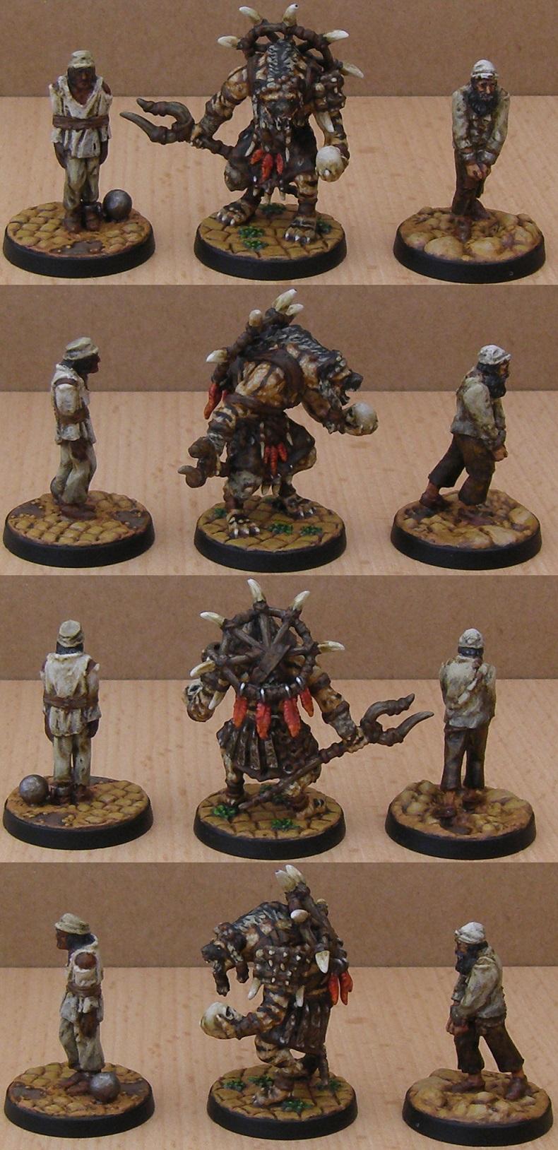 Gnoll Cleric and Captives
