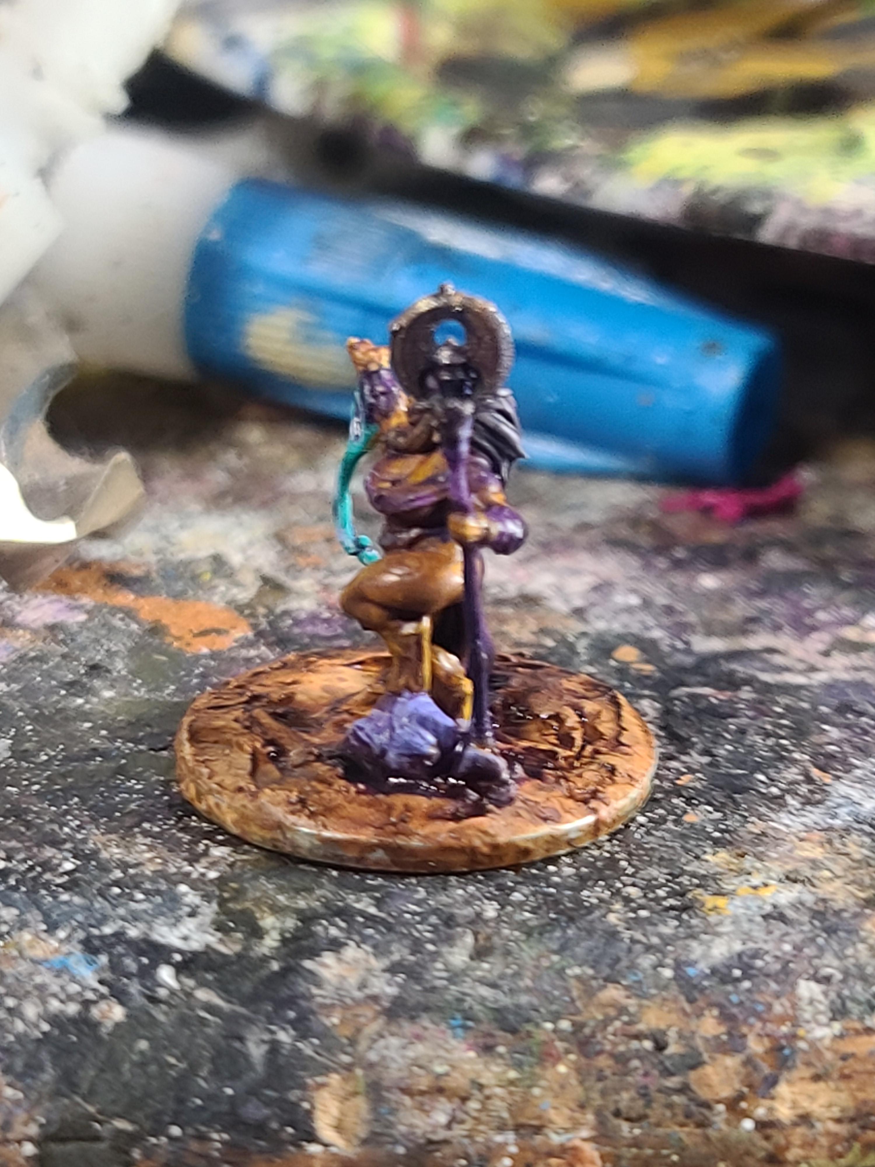 10mm, 3d Printed, Adventurers Guild, Beastwoman, Marvelous Minipaints, Shaman, Tara, Warmaster