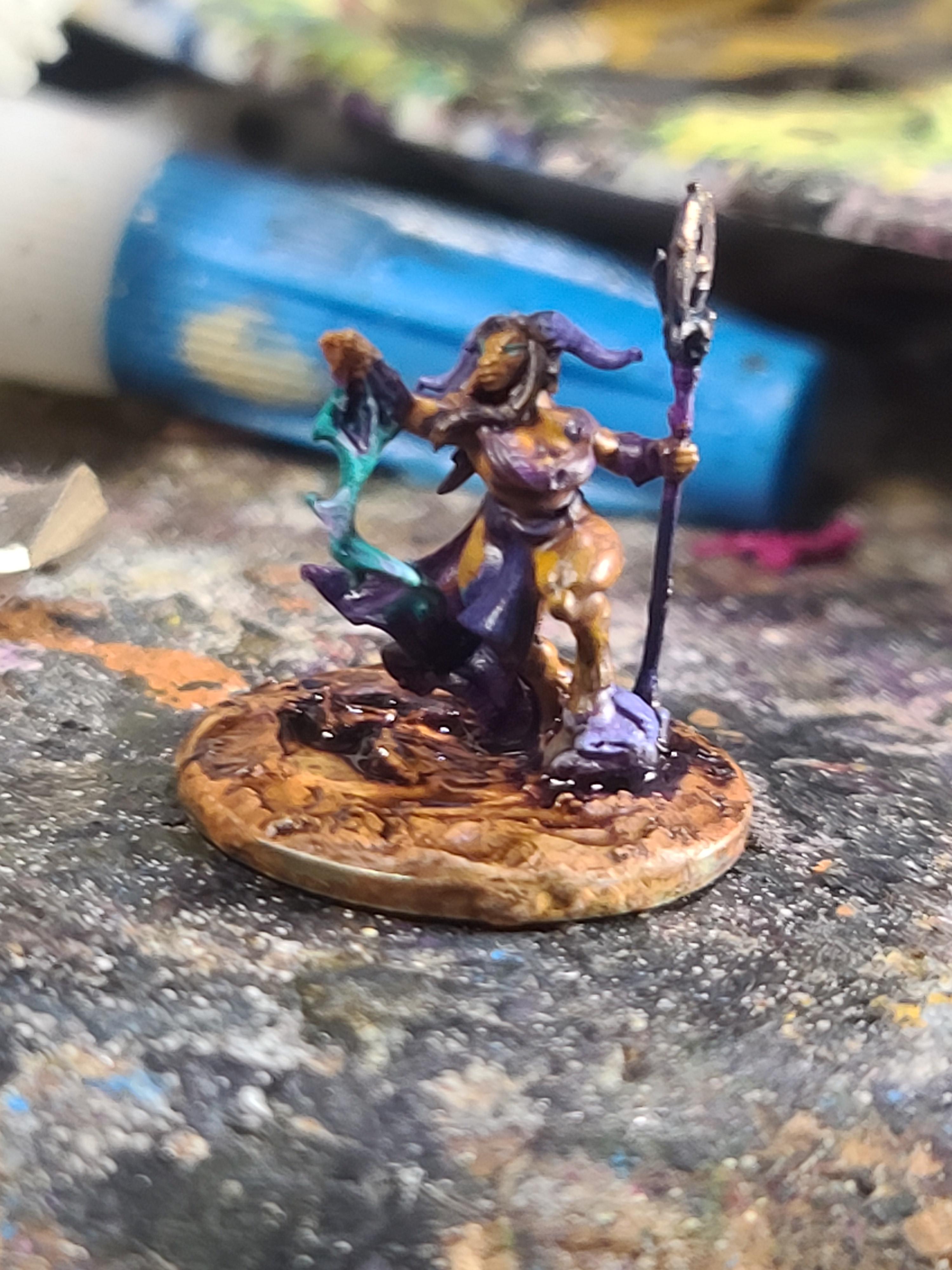 10mm, 3d Printed, Adventurers Guild, Beastwoman, Marvelous Minipaints, Shaman, Tara, Warmaster