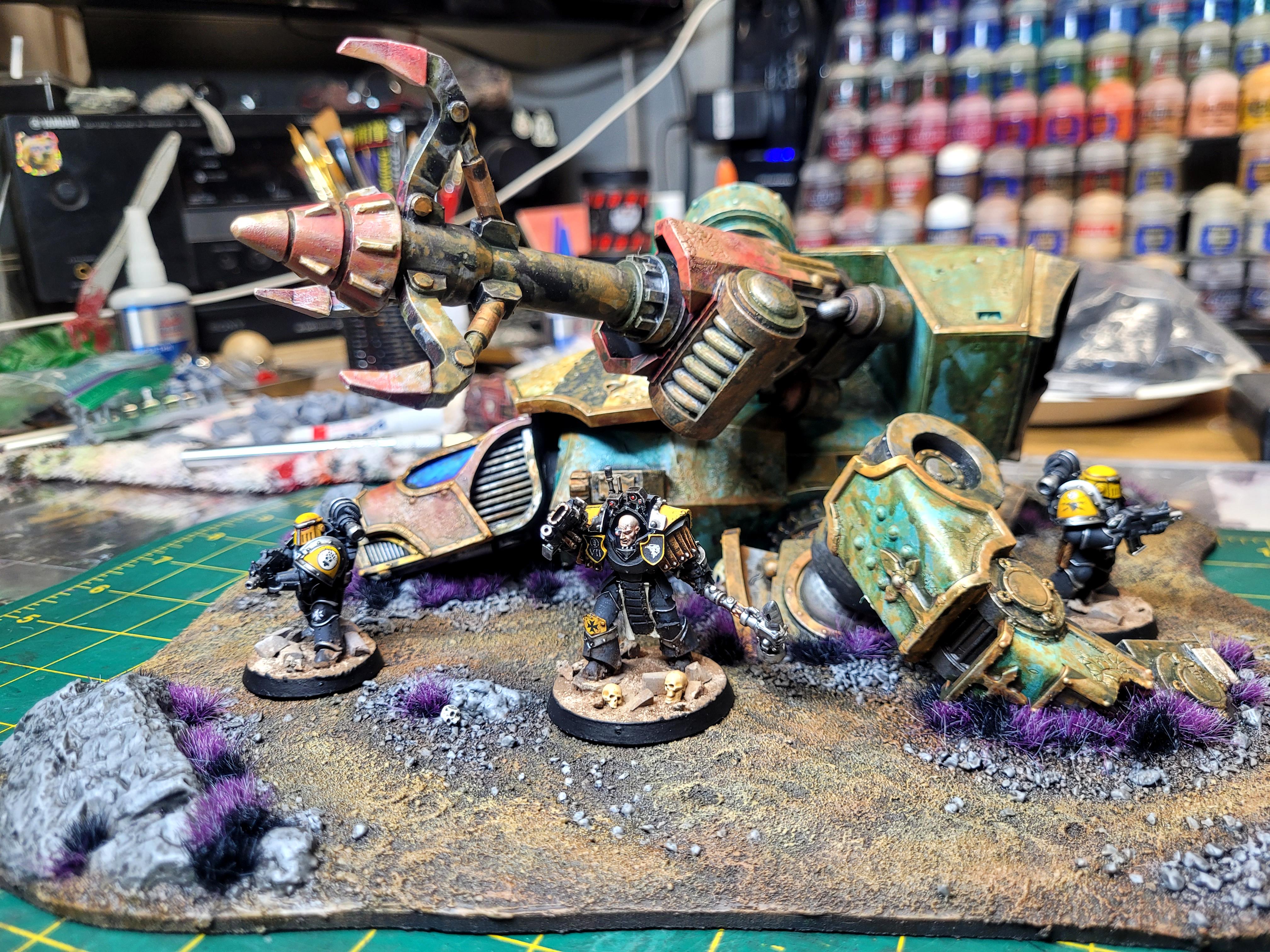 Horus Heresy, Titan, Warhound, Wreckage