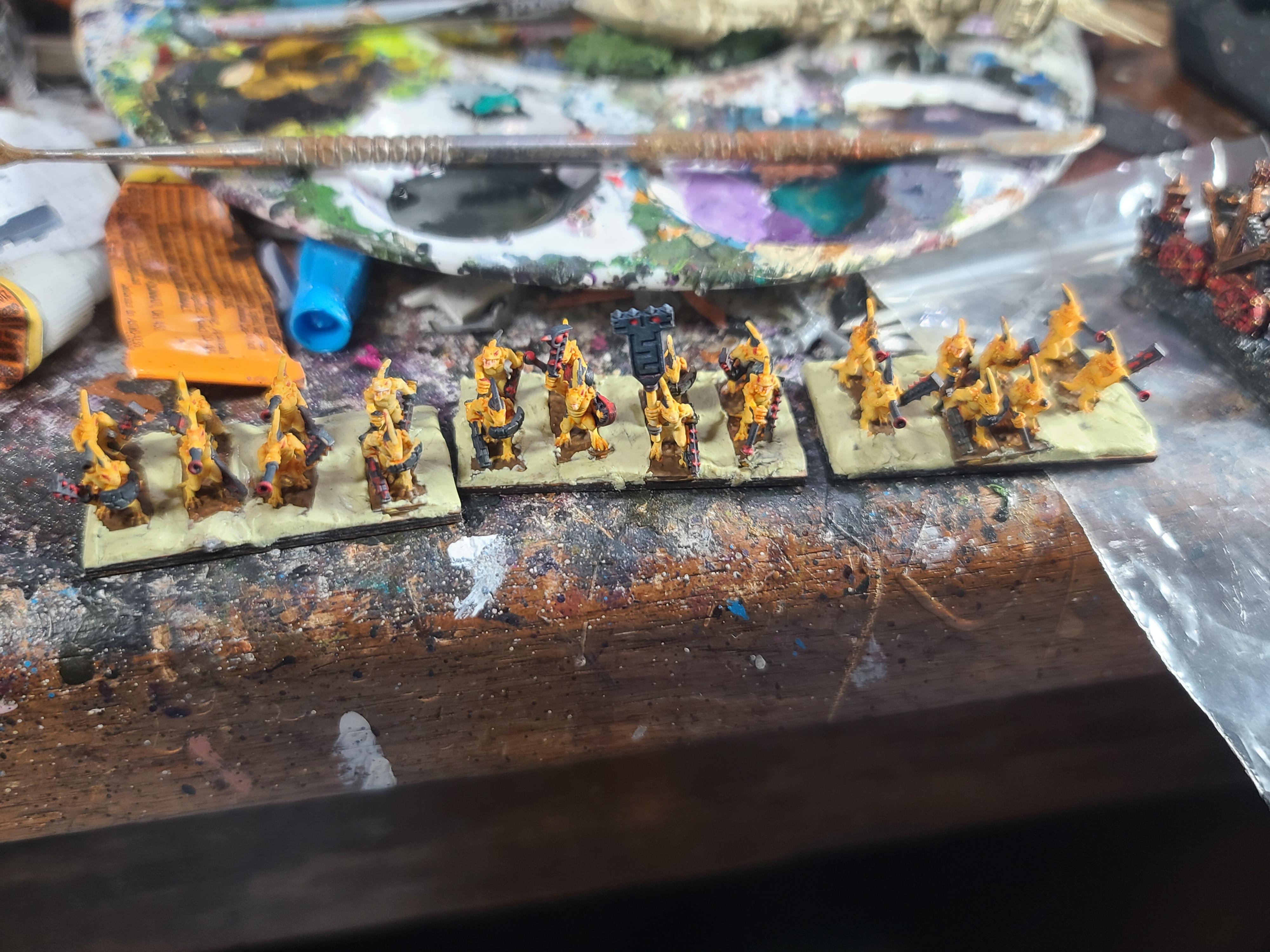 10mm, Forest Dragon Design, Marvelous Minipaints, Skinks, Warmaster