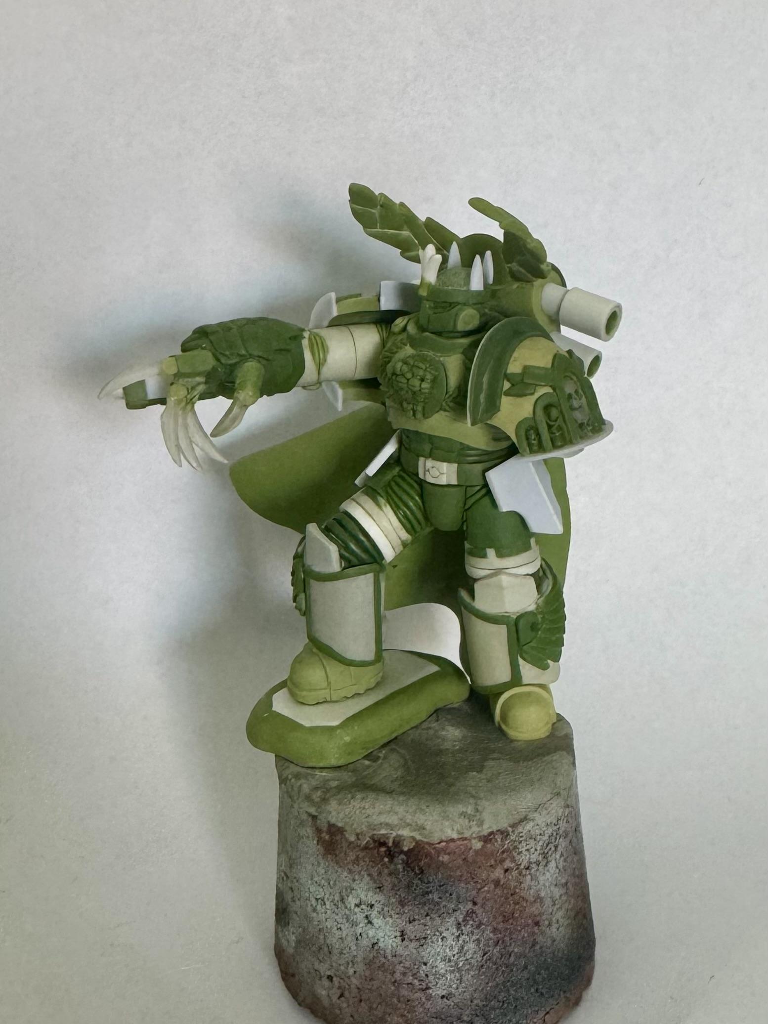 Greenstuff, Sculpting, Space Marines, Work In Progress