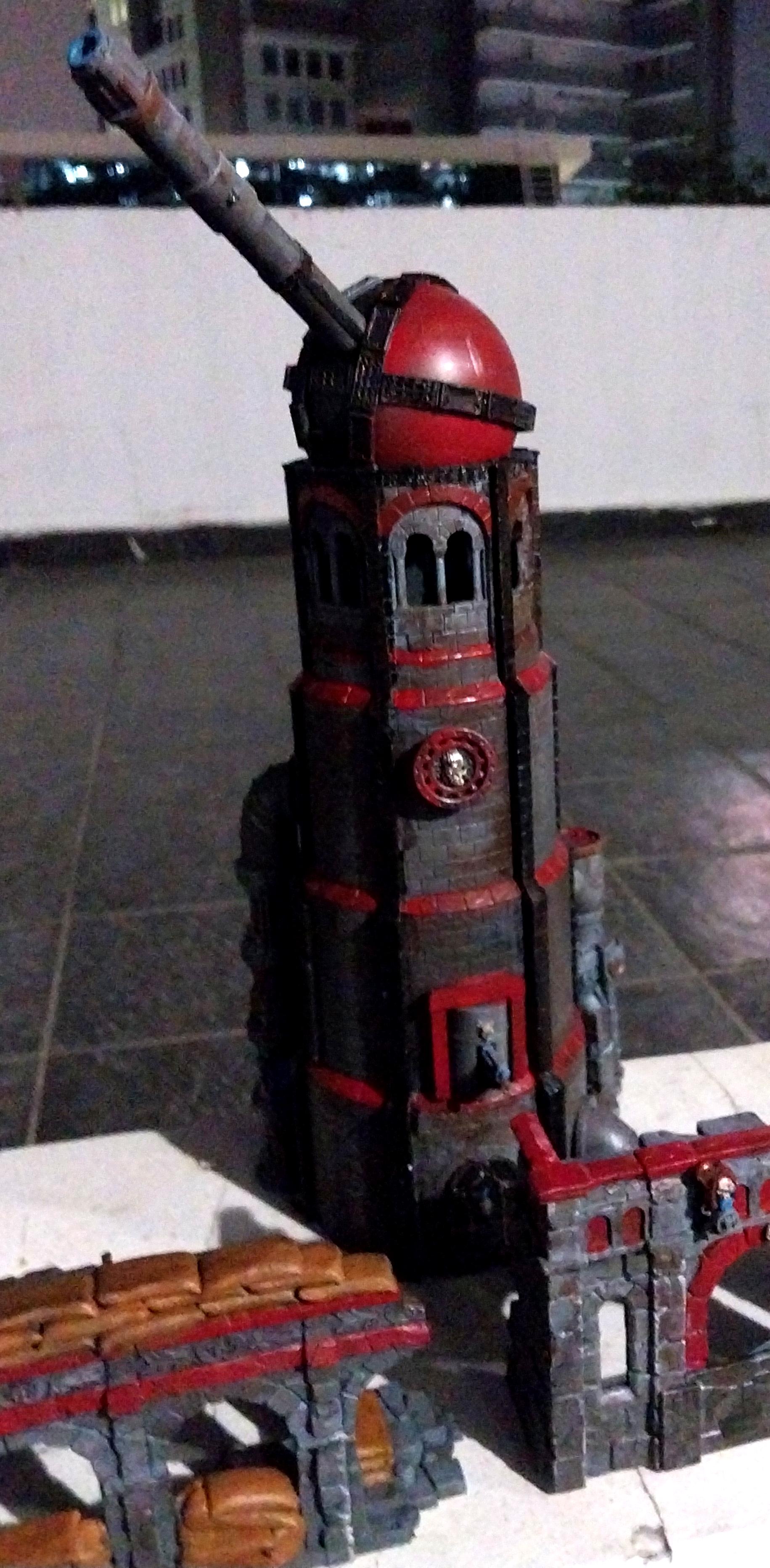 Defense Laser, Gondor, Lord Of The Rings, Middle Earth, Ruins, Temple, Terrain, Tower, Warhammer 40,000
