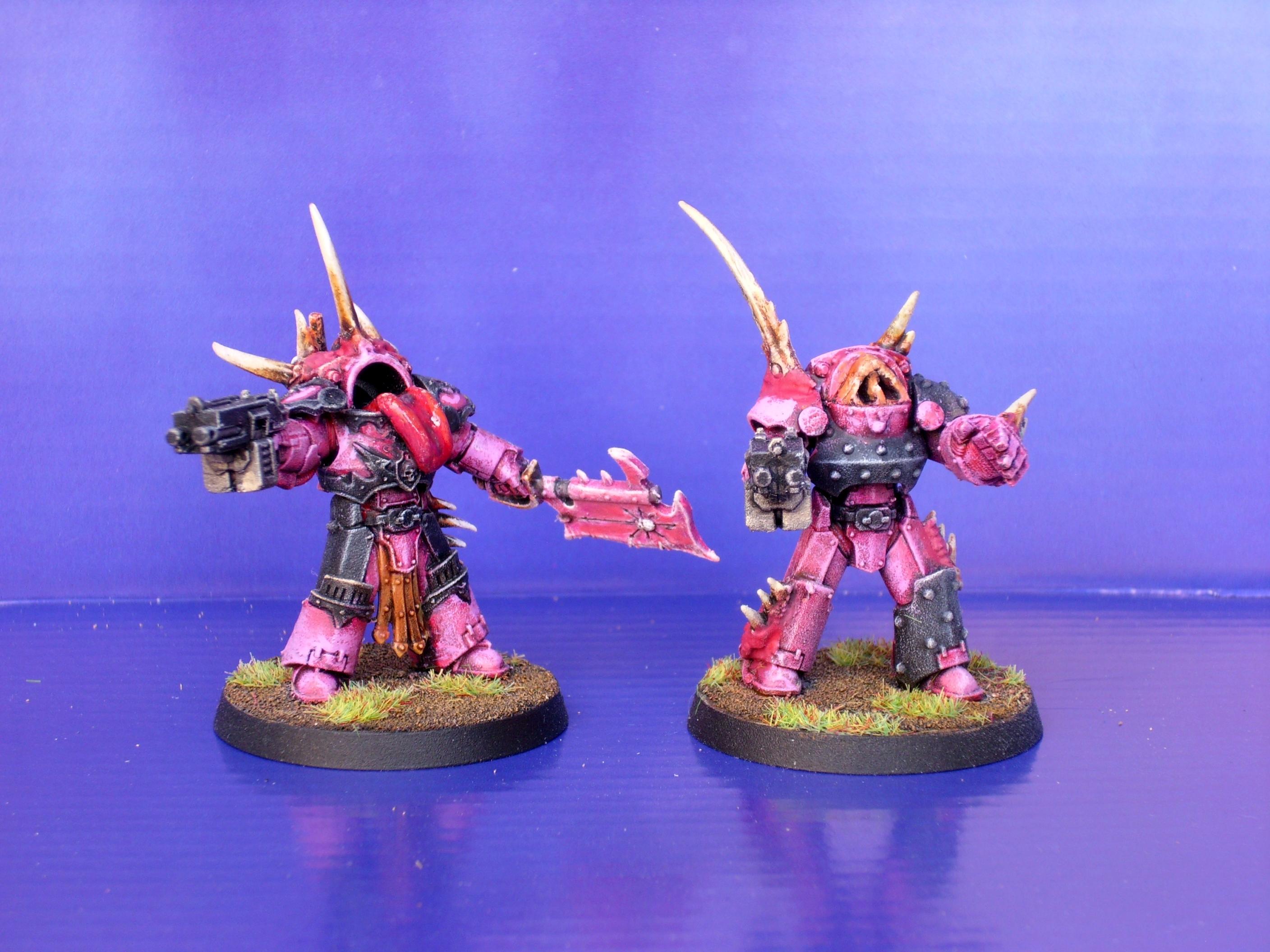 Chaos Space Marines, Chaos Terminators, Conversion, Emperor's Children, Heretic Astartes, Mutant, Slaanesh, Tartaros Terminators, Warhammer 40,000