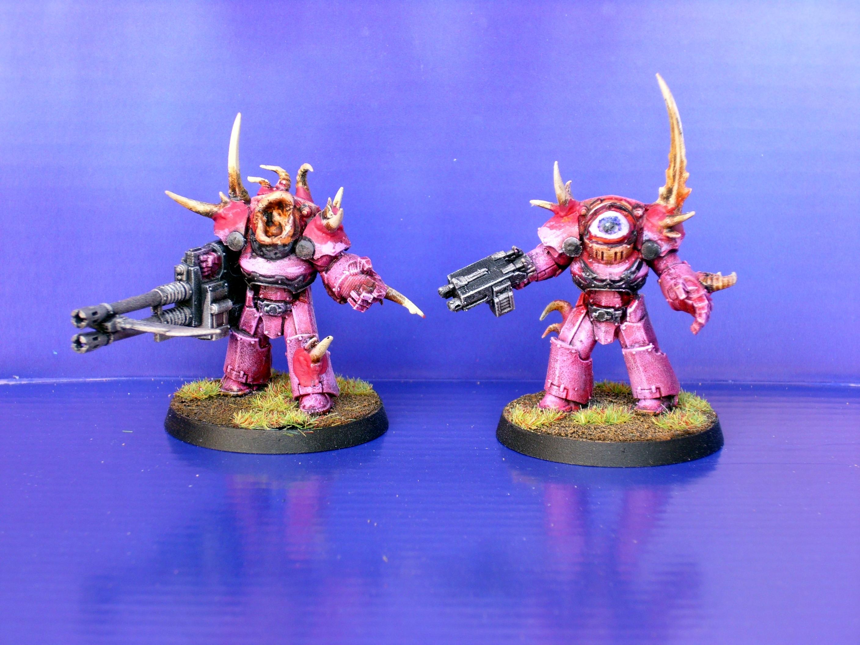 Chaos Space Marines, Chaos Terminators, Conversion, Emperor's Children, Heretic Astartes, Mutant, Slaanesh, Tartaros Terminators, Warhammer 40,000