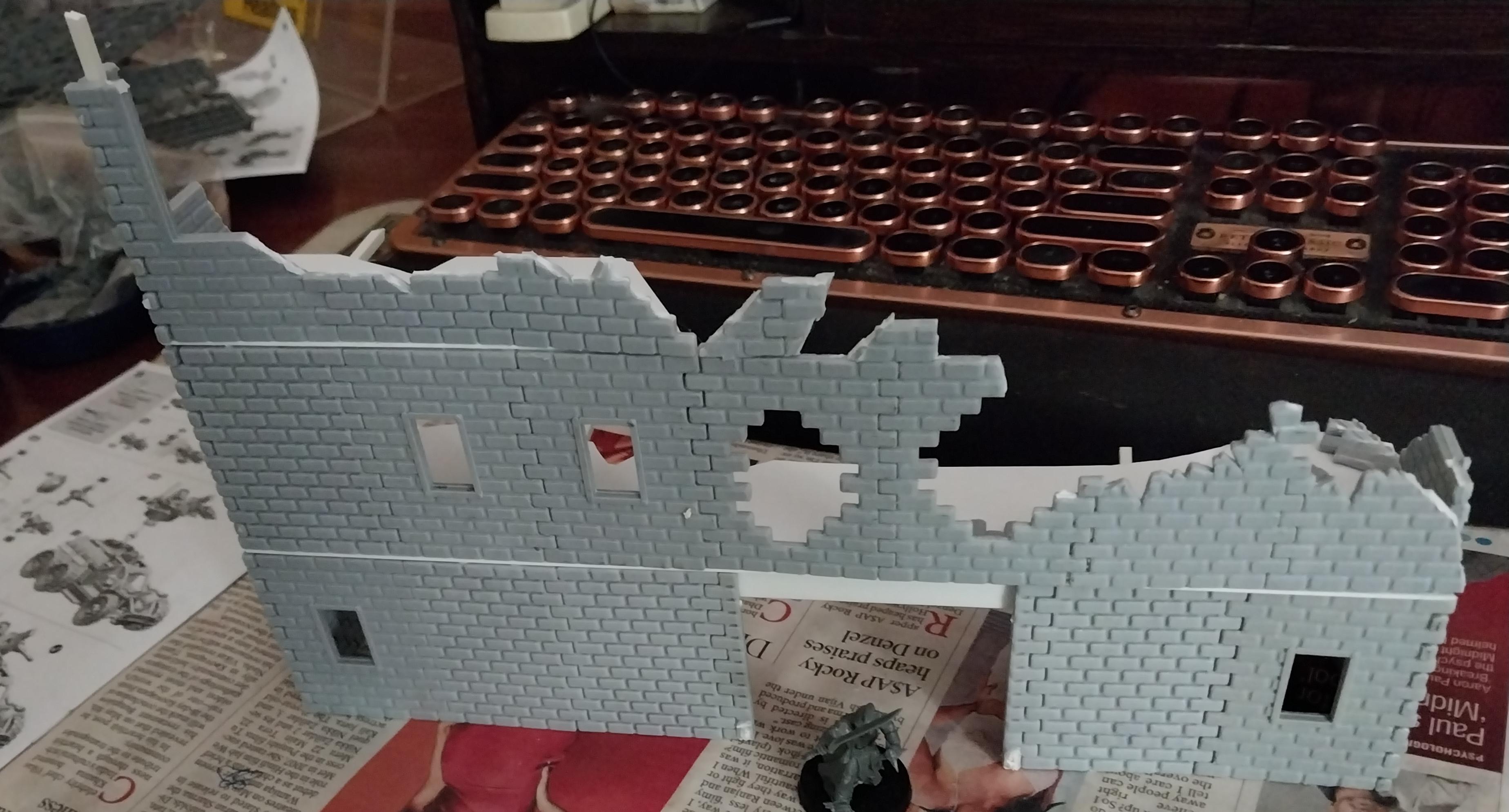 Brick Wall, Proxie Models, Ruins, Slum, Terrain