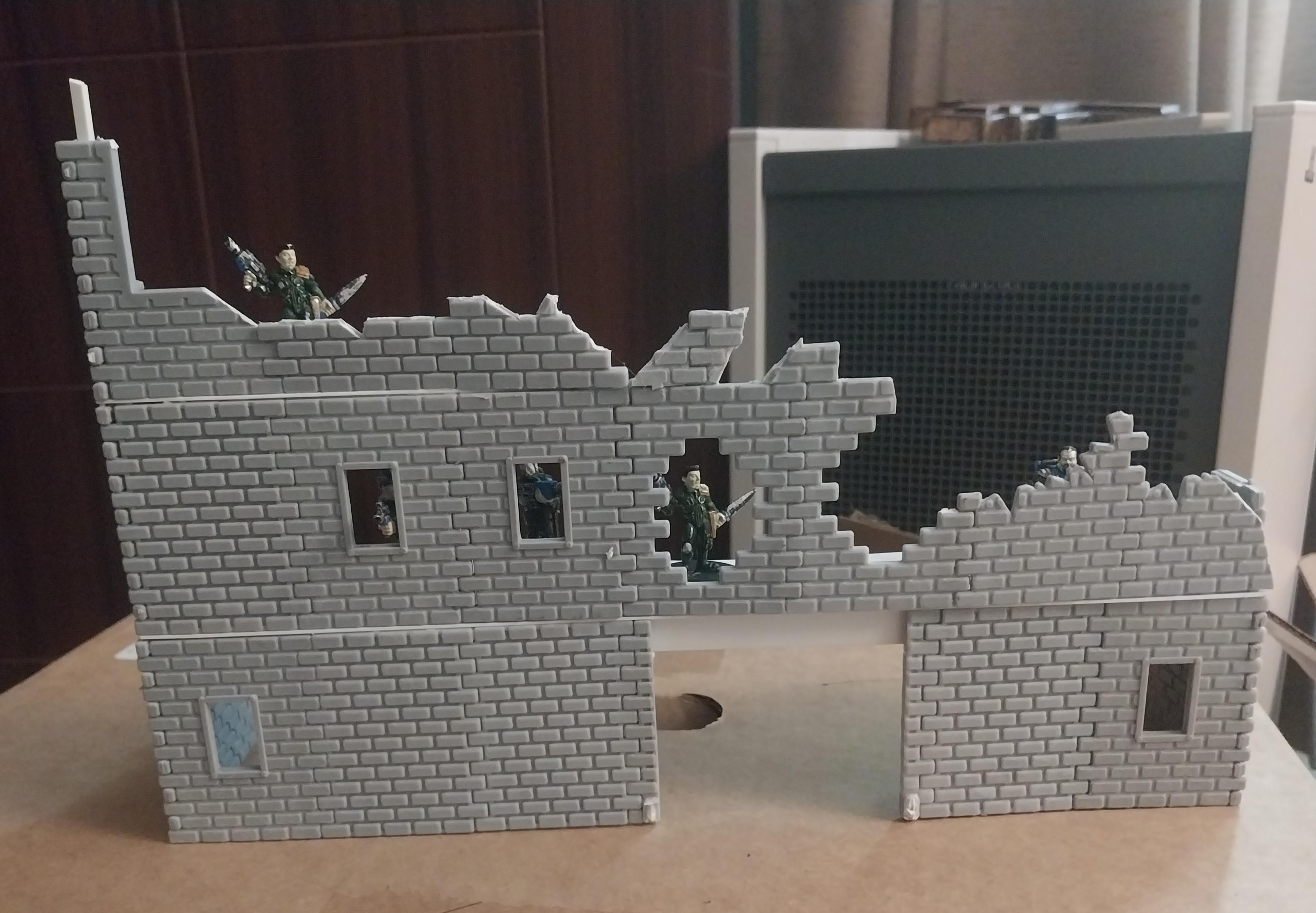 Brick Wall, Proxie Models, Ruins, Slum, Terrain
