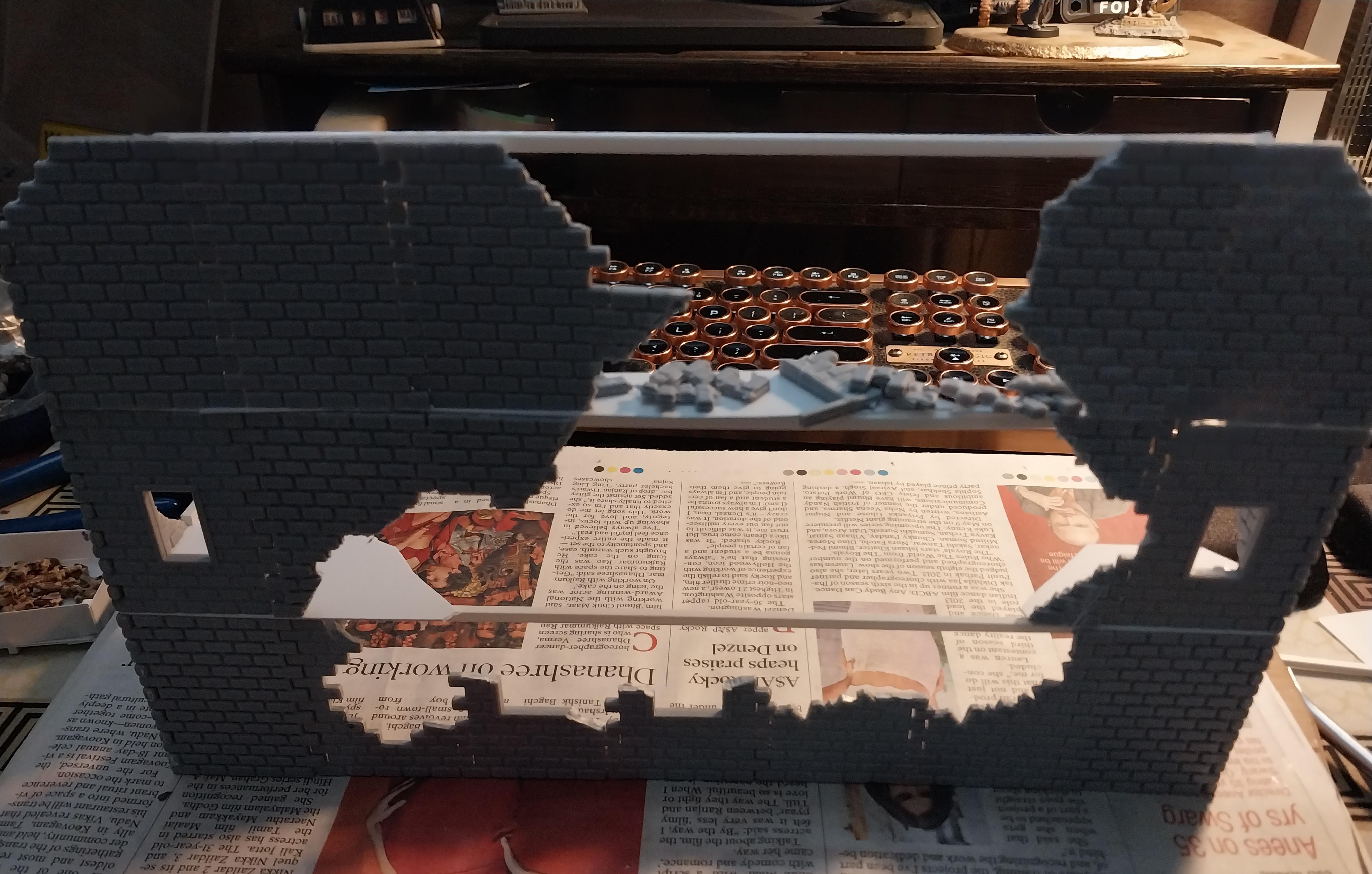 Brick Wall, Proxie Models, Ruins, Slum, Terrain