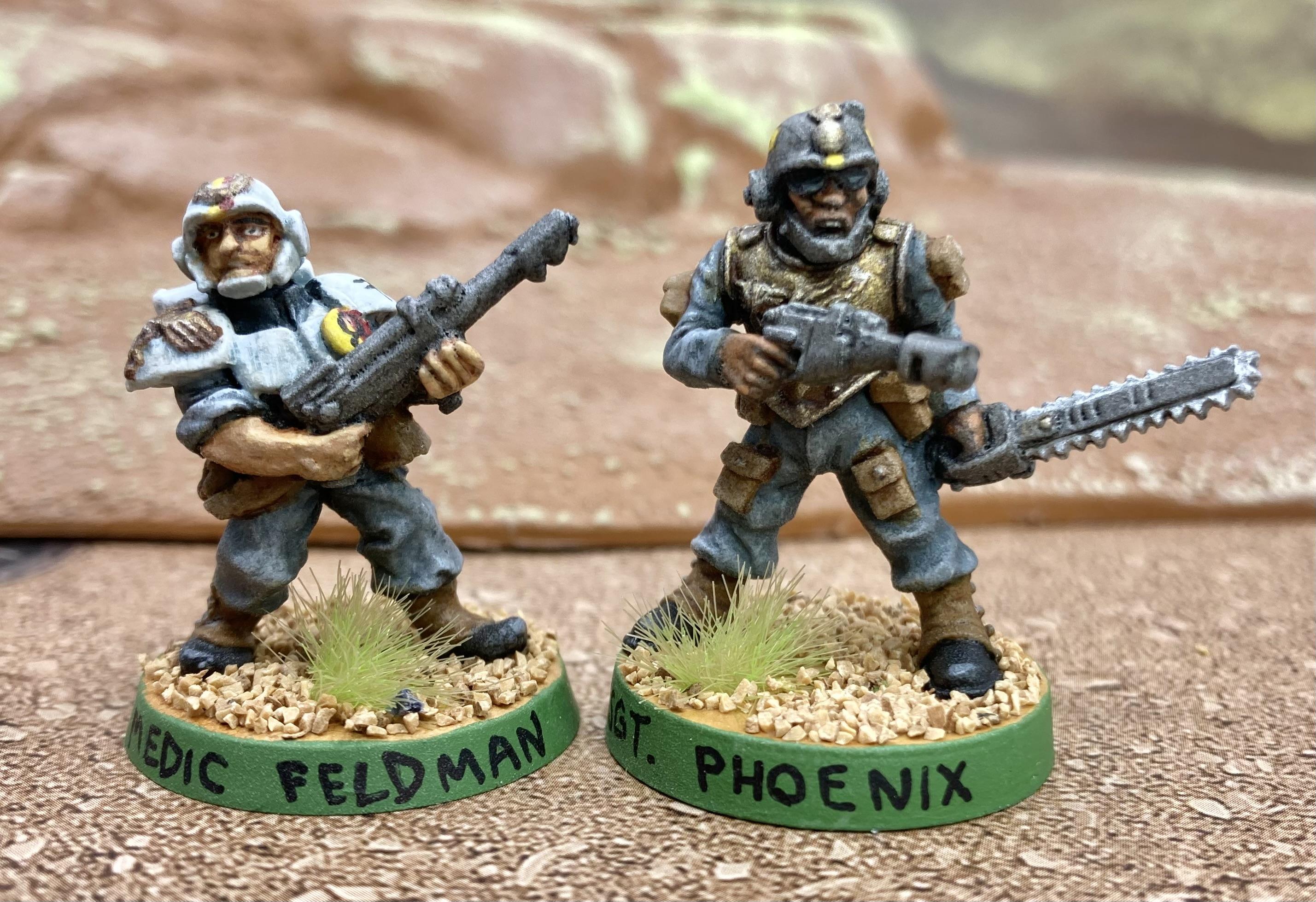 Imperial Guard medic and sergeant