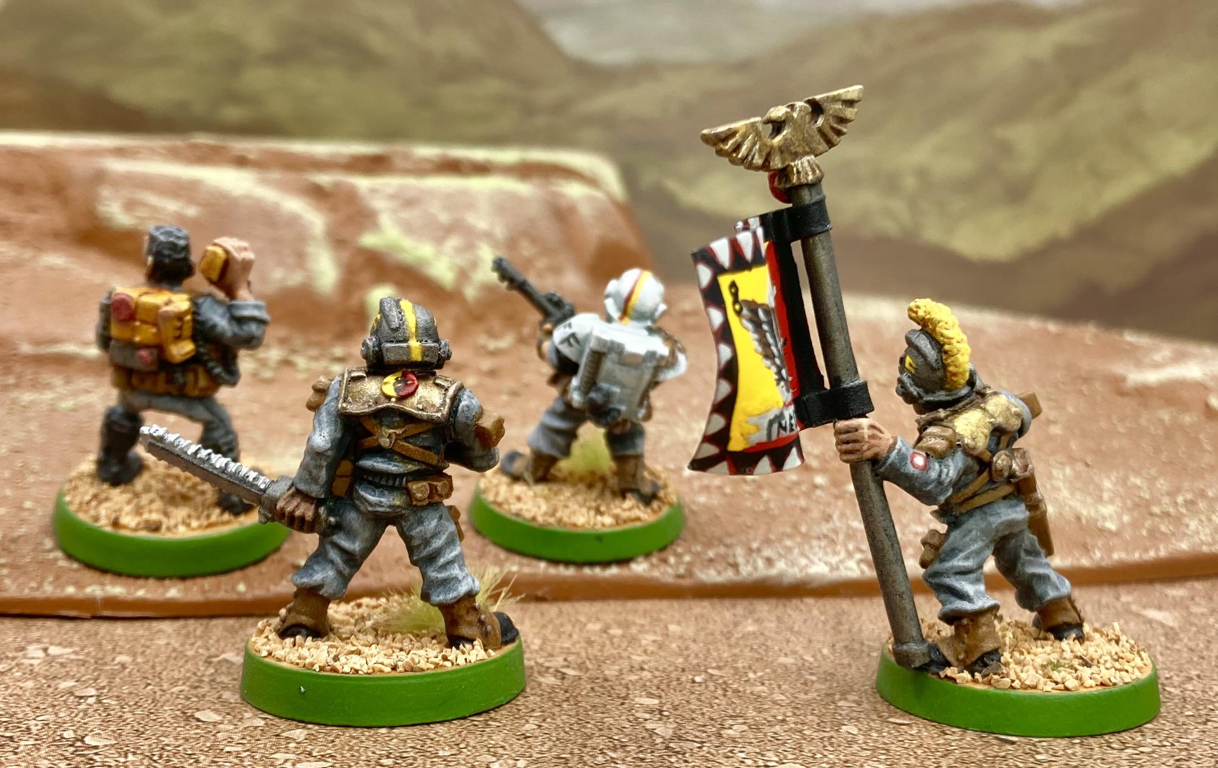 Imperial Guard command squad rear