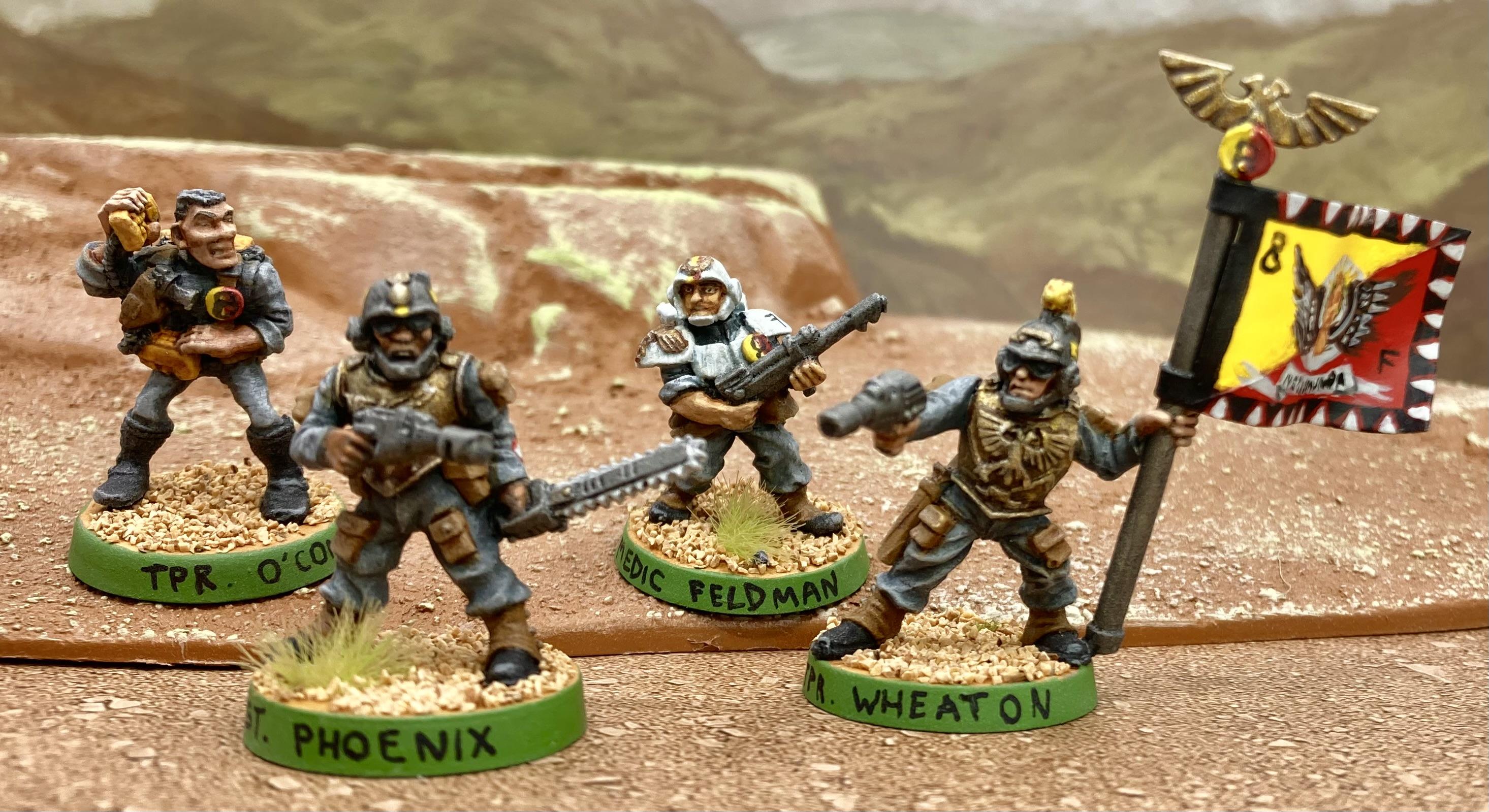 Imperial Guard command squad front