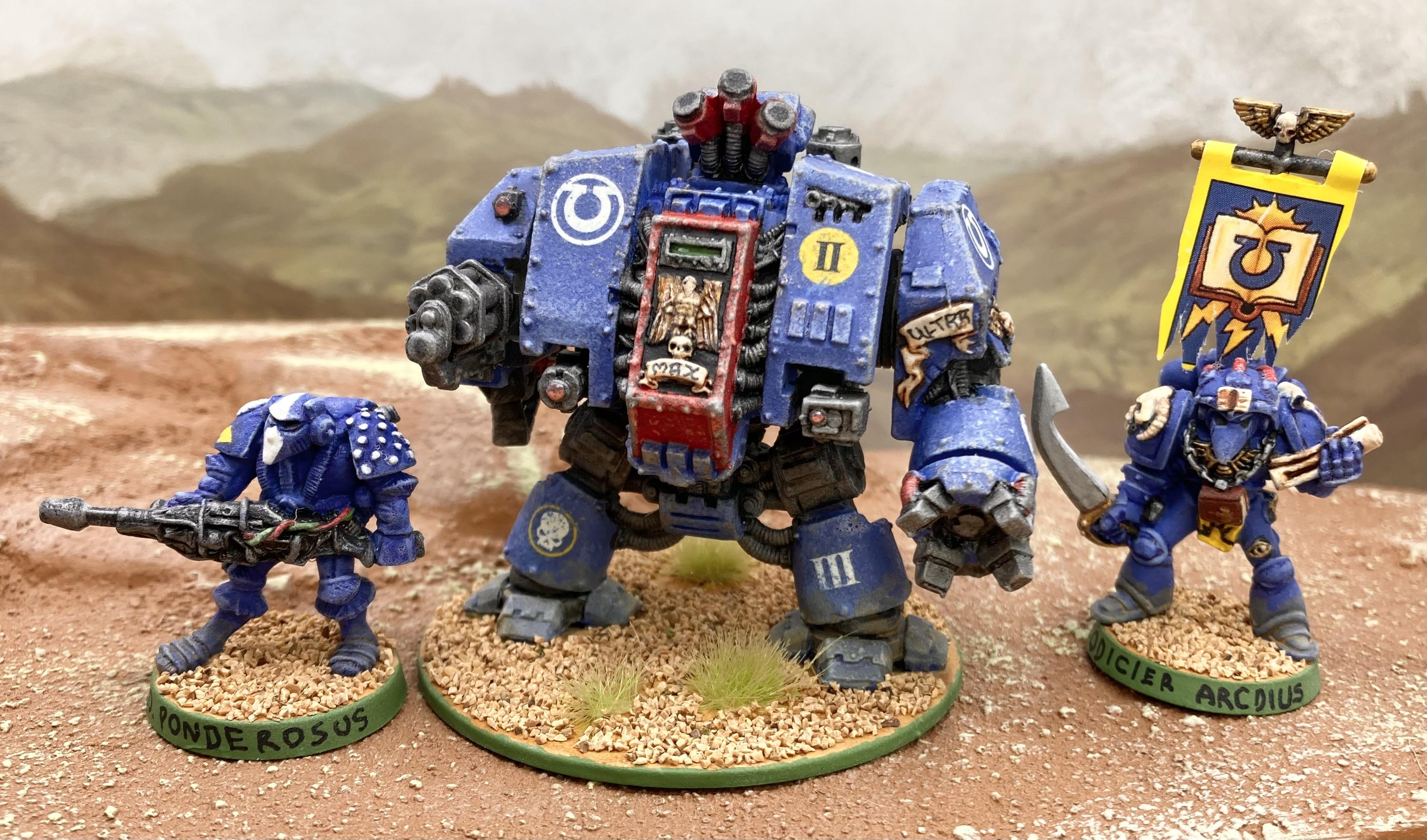 Ultramarines devastator, dreadnought, librarian