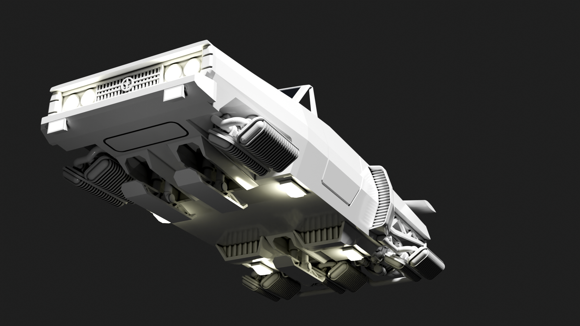 Flying car render WIP