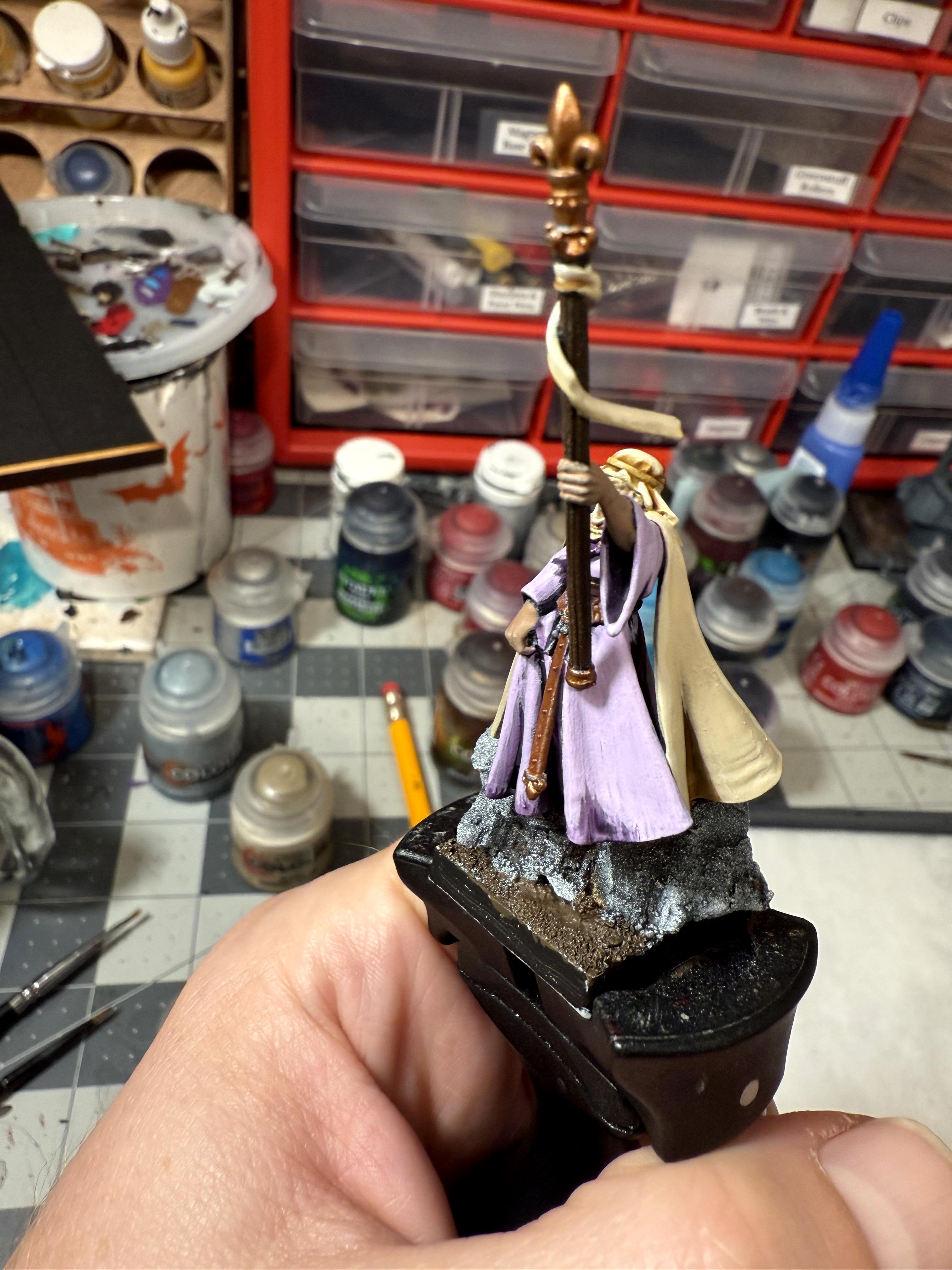 Bretonnians, Damsel, Mage, Magic User, Painting, Sorcerer, Wizard