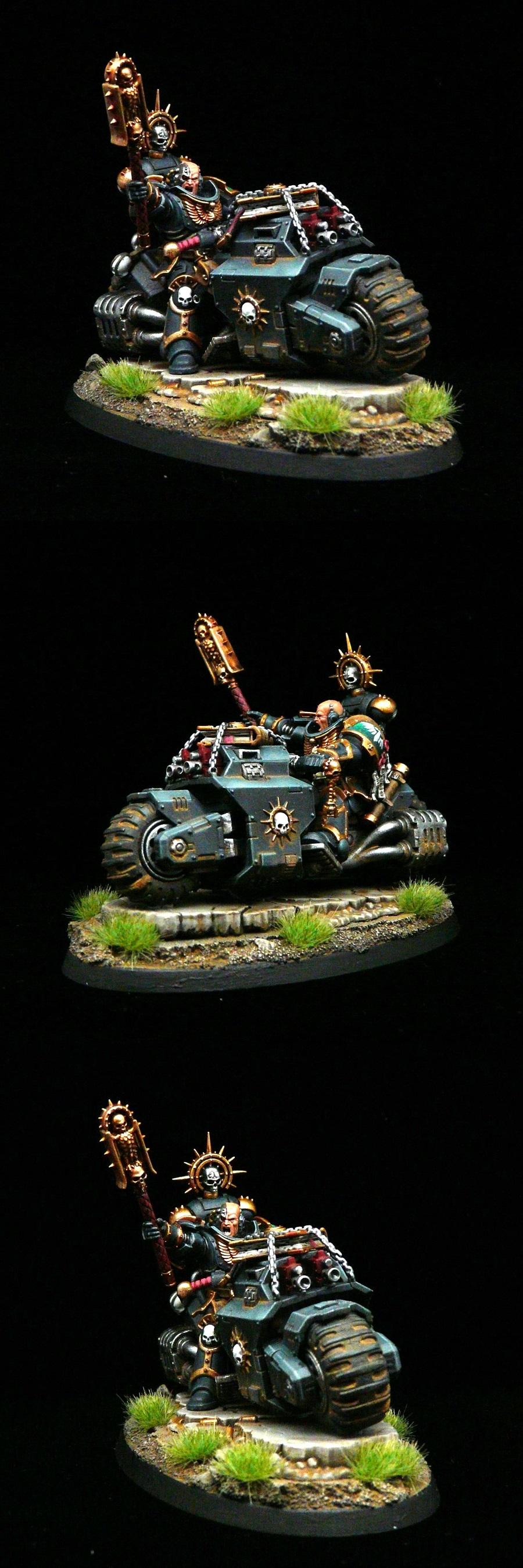 Adeptus Astartes, Dark Angels, Faith Keeper, Motorbike, Primaris, Space Marines