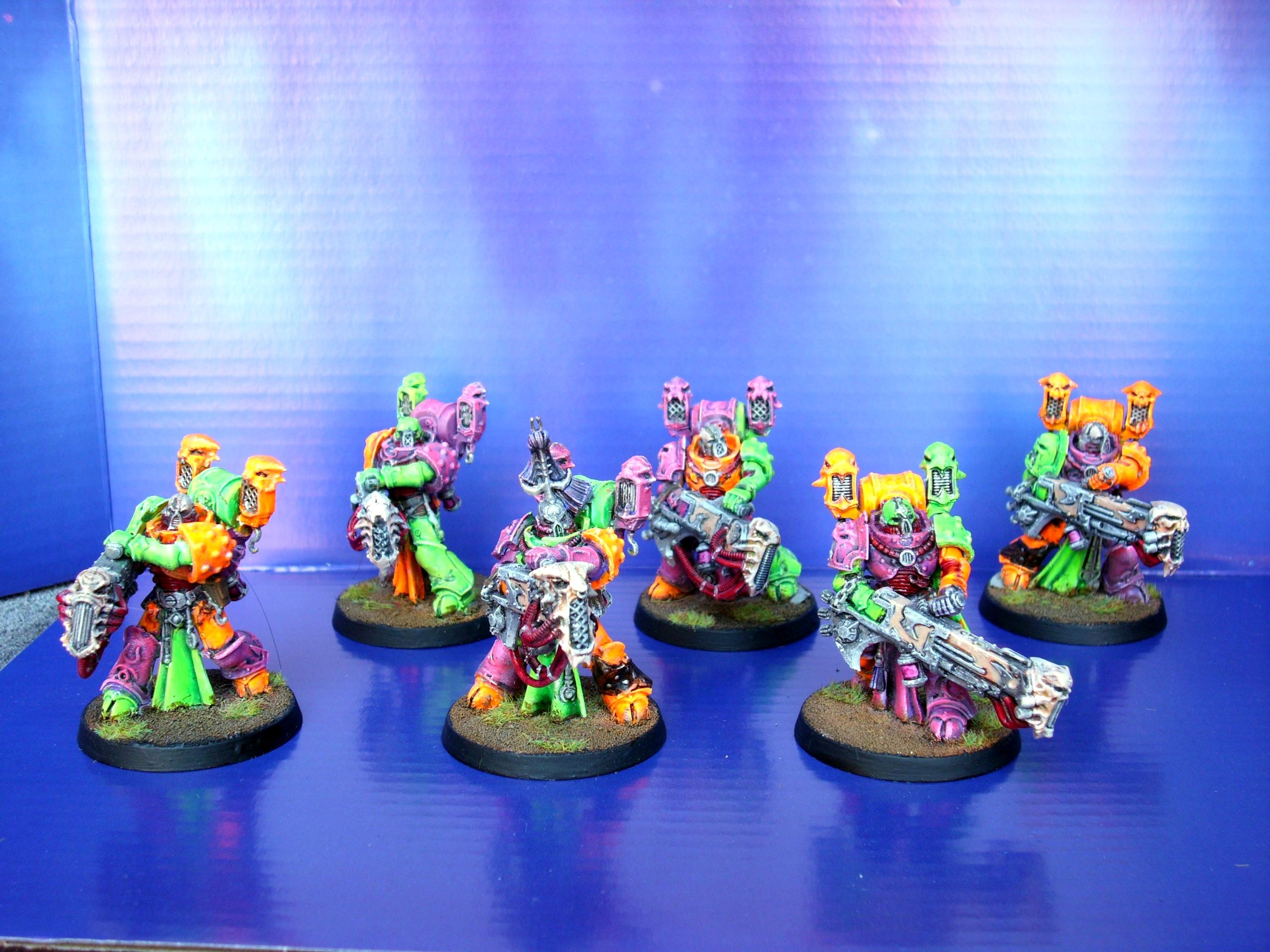 40k Heretic Astartes, Chaos Space Marines, Emperor's Children, Noise Marines, Slaanesh