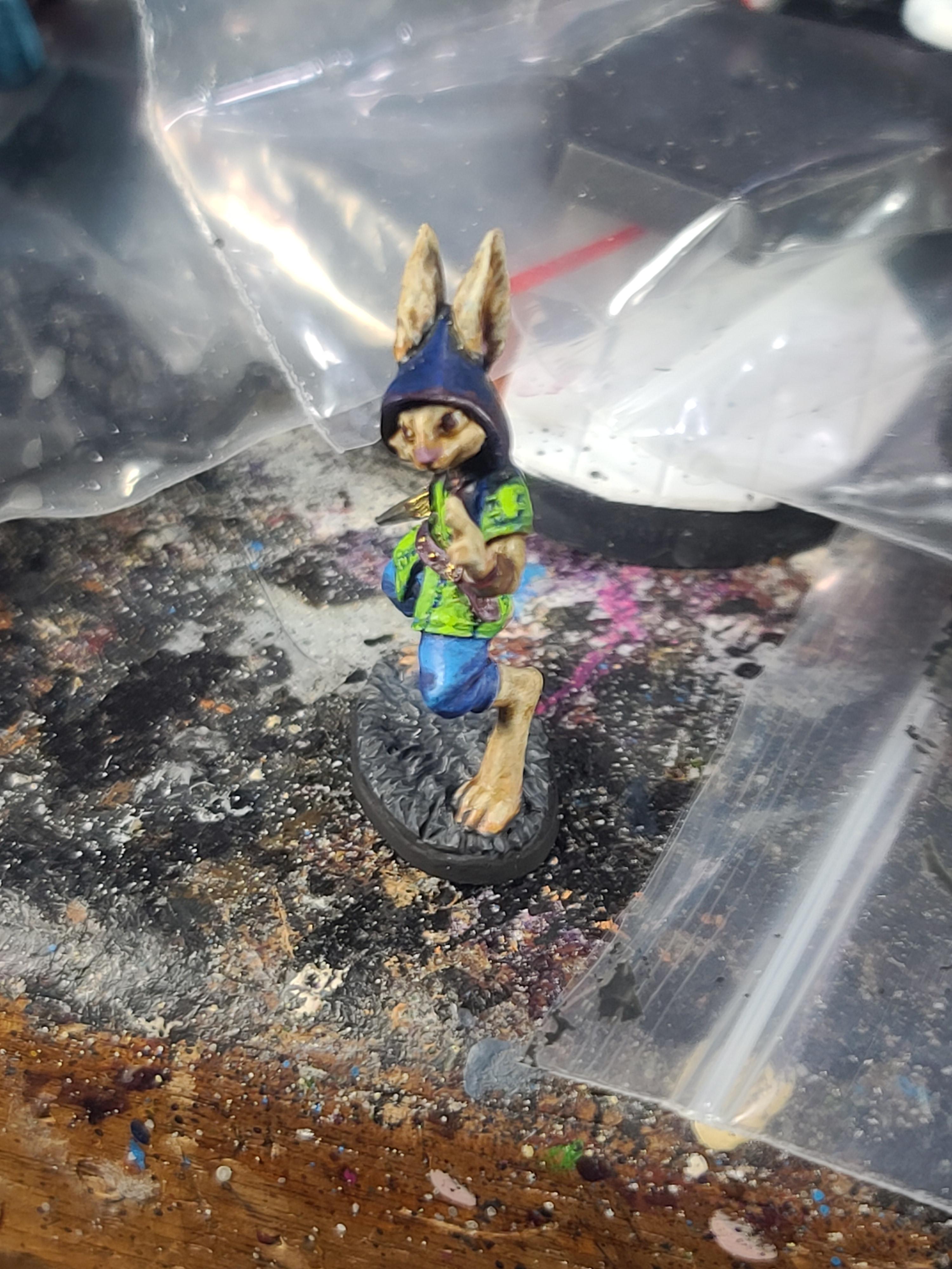 Dungeons And Dragons, Furry, Harefolk, Reaper Miniatures, Rogue