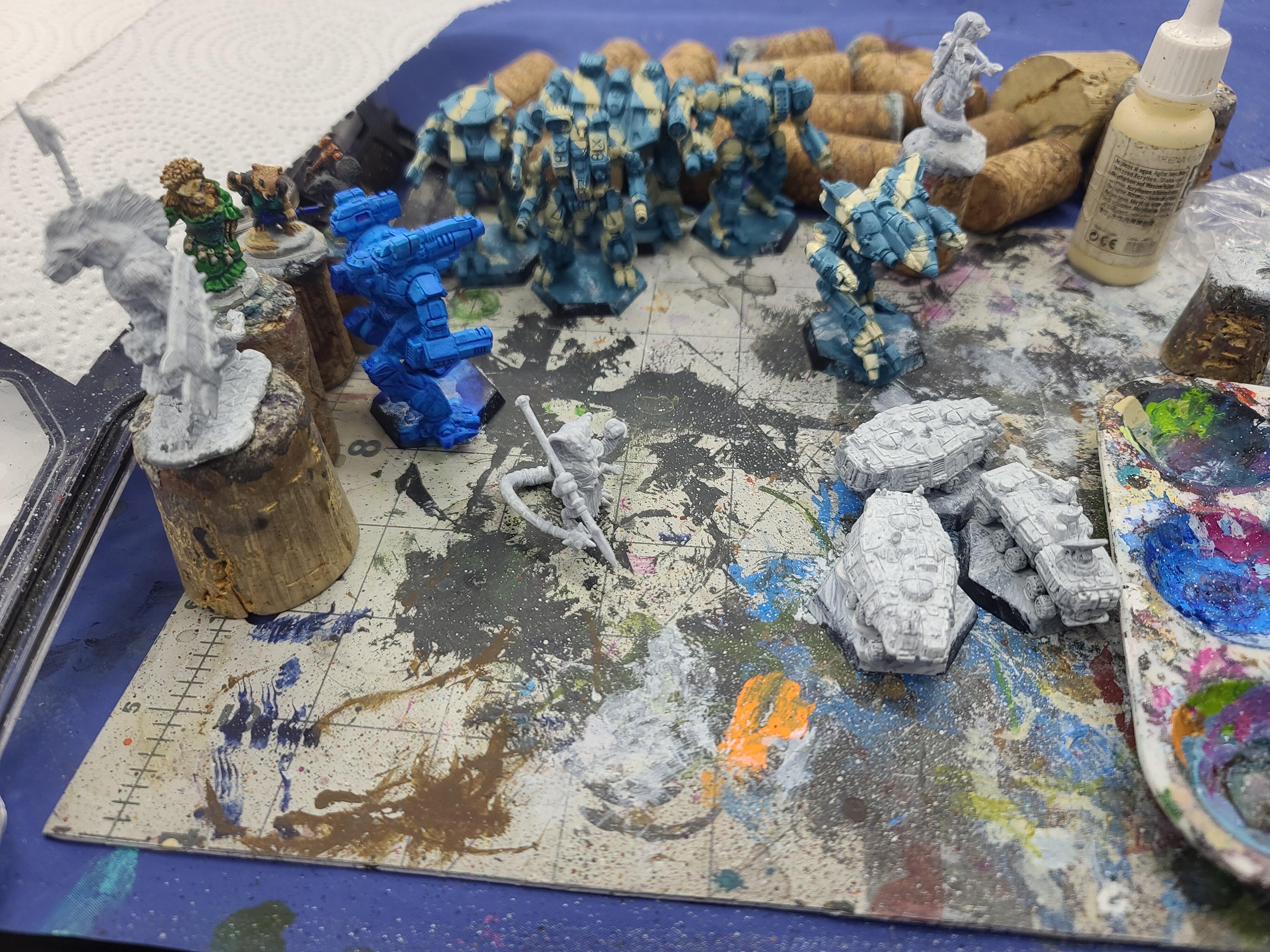 Catalyst Game Labs, Furry, Mechs, Mgs Studios, Oathsworn, Reaper Miniatures, Velrock