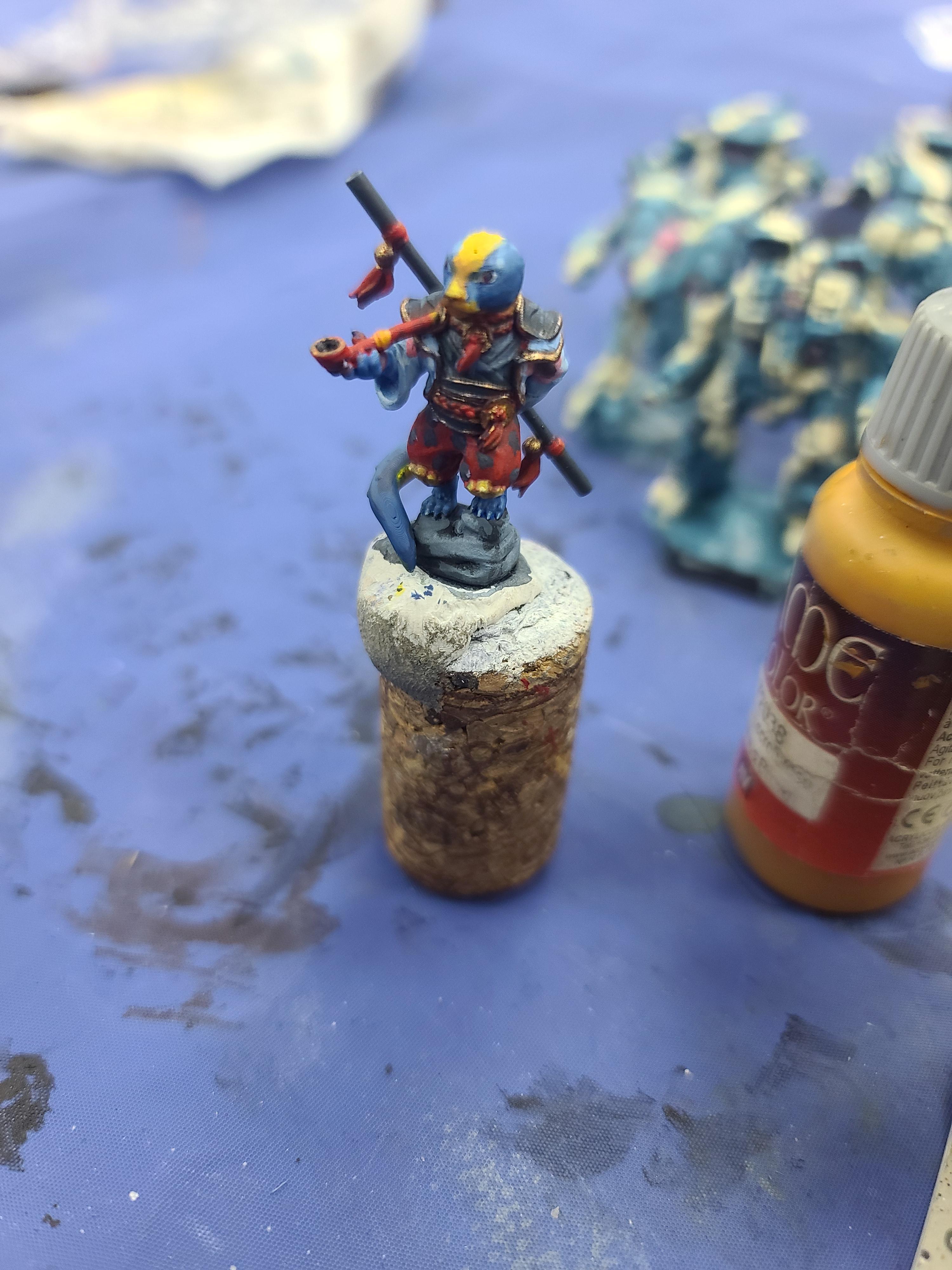 Dungeons And Dragons, Furry, Lizard, Mgs Miniatures, Monk, Oops Otter, The Master, Velrock