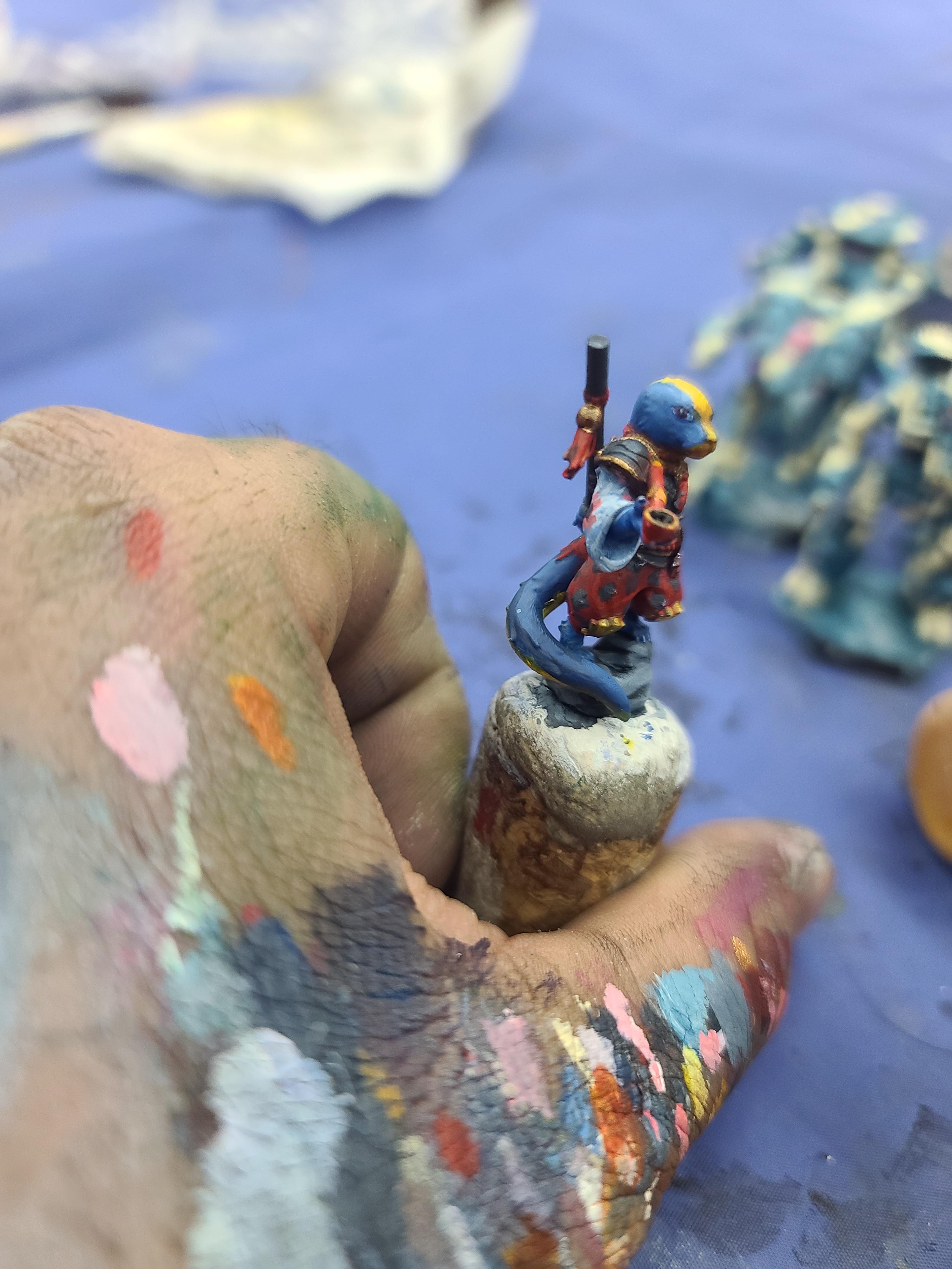Dungeons And Dragons, Furry, Lizard, Mgs Miniatures, Monk, Oops Otter, The Master, Velrock