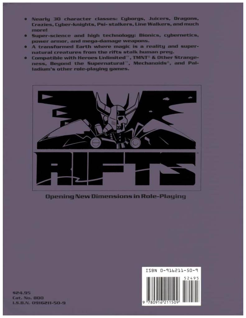 Copyright Palladium, Retro Review, Rifts