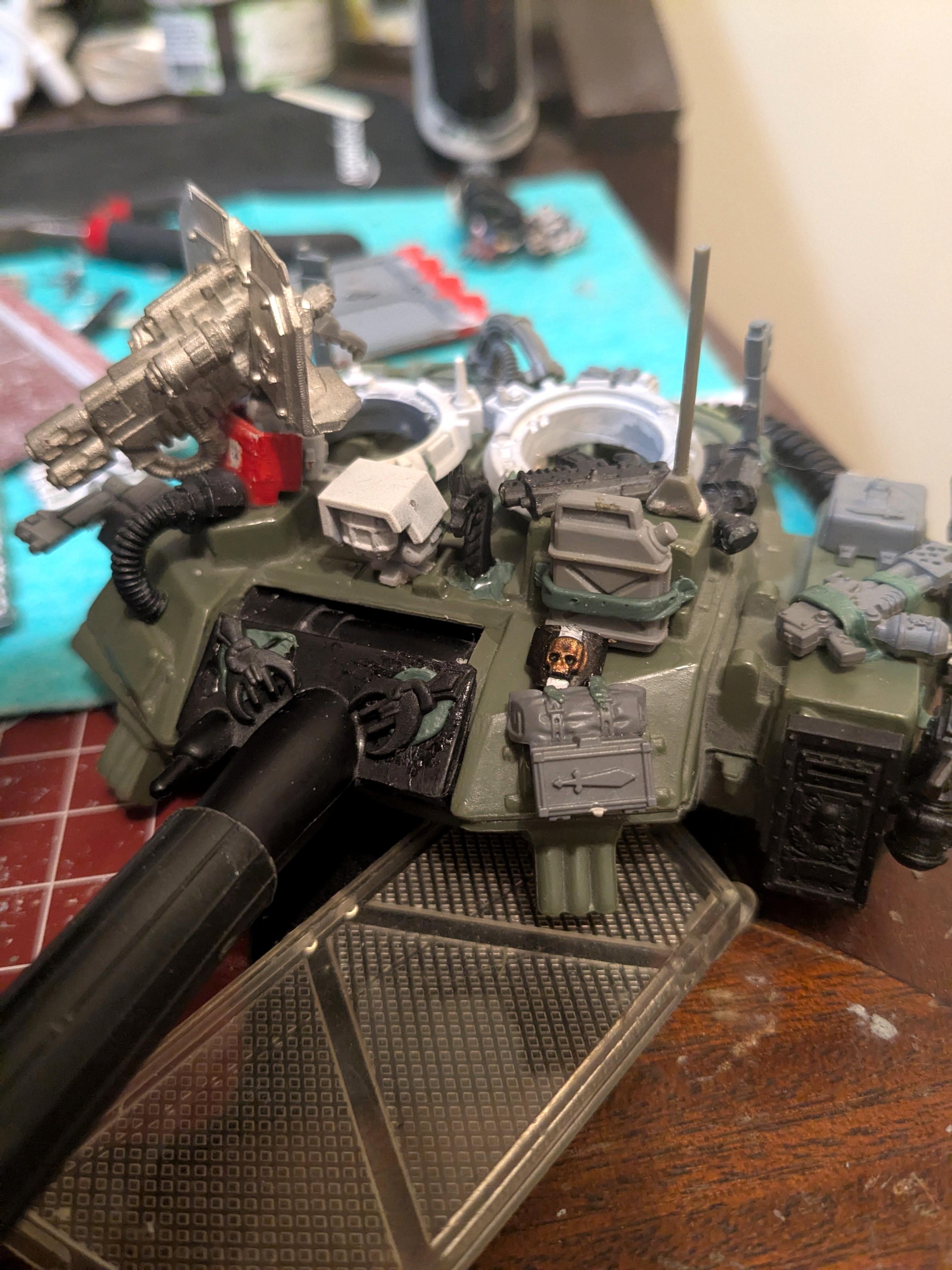 Reclamator turret front