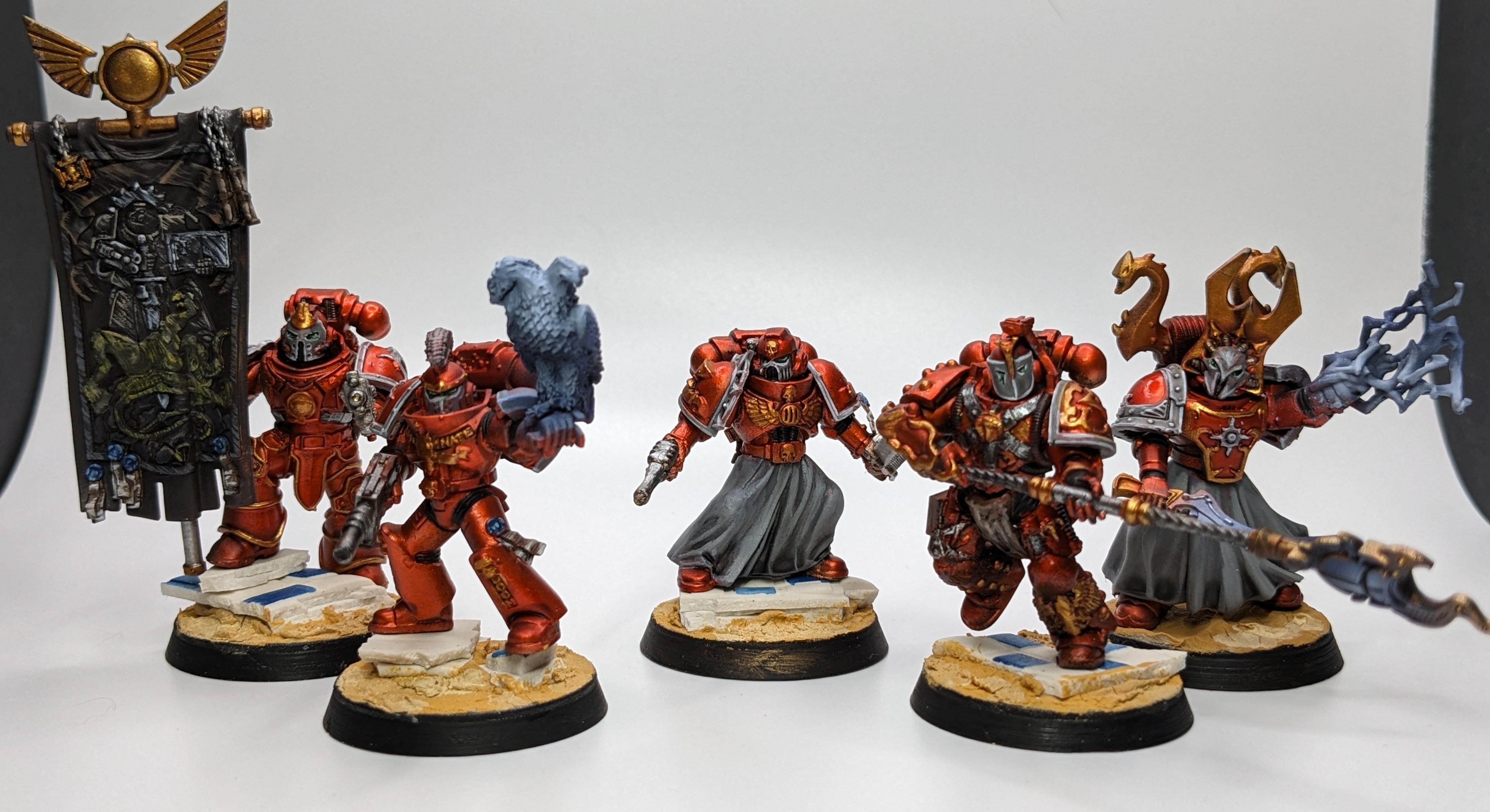 Banner, Command Squad, Conversion, Headquarters, Heresy, Thousand Sons