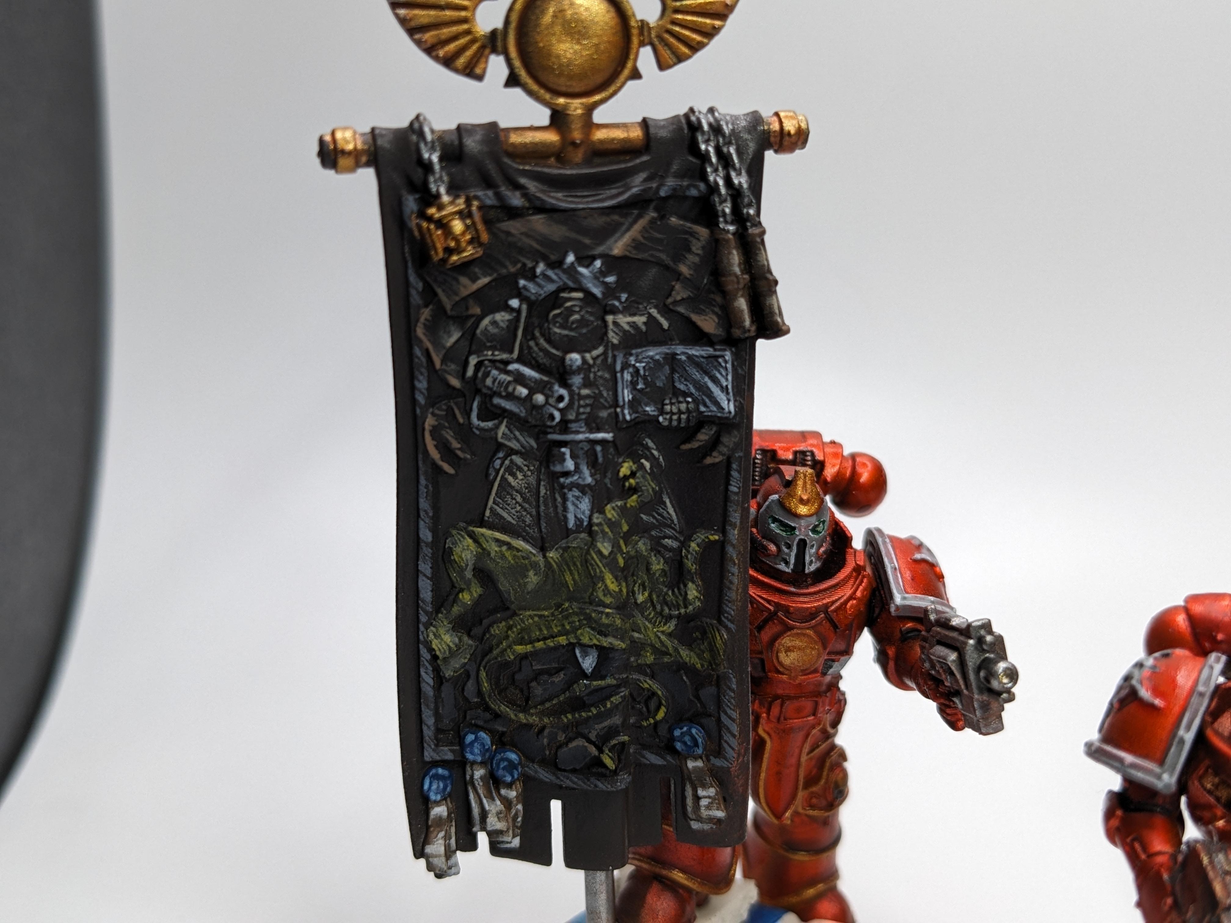 Banner, Command Squad, Conversion, Headquarters, Heresy, Thousand Sons