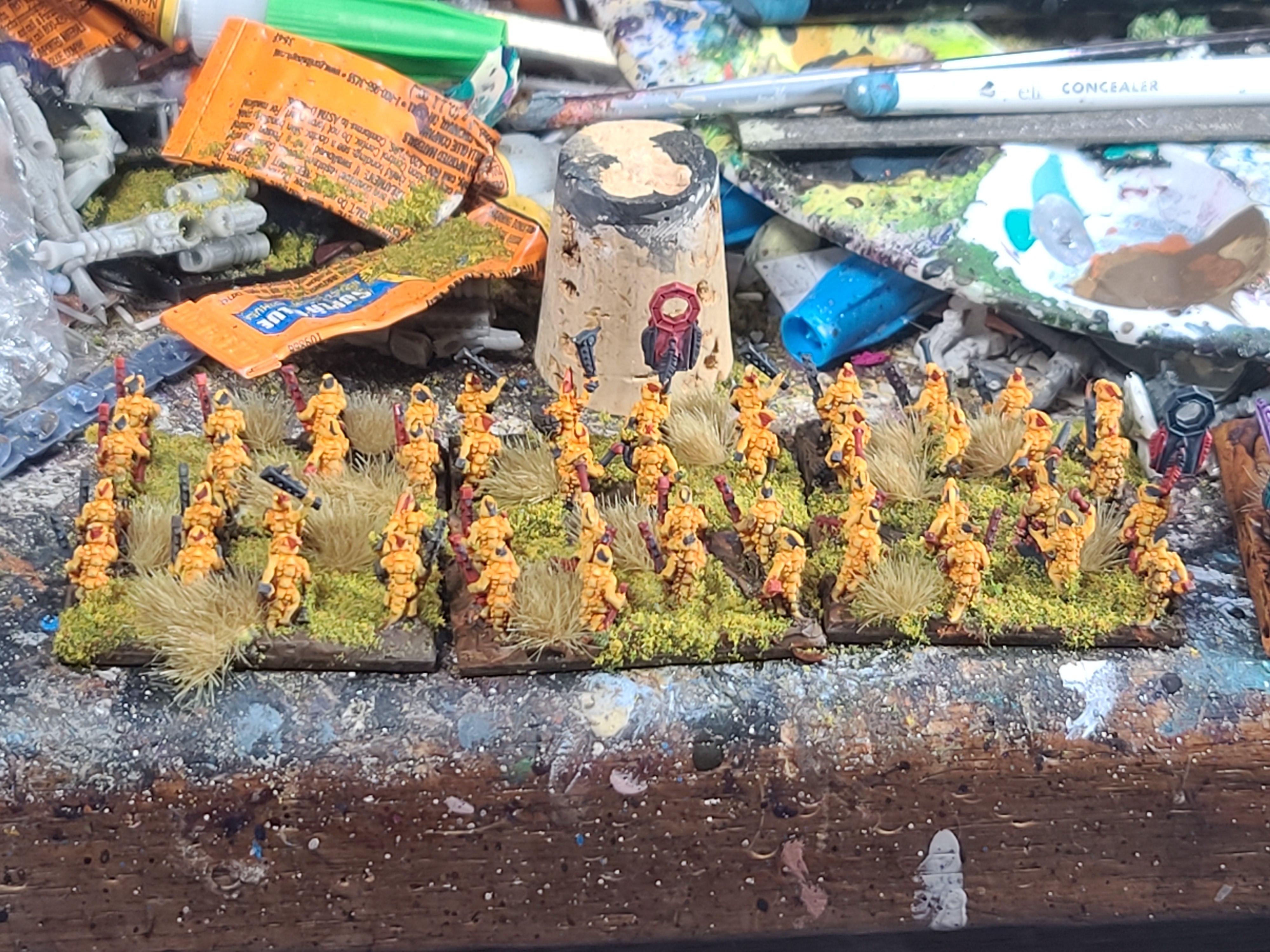 10mm, Forest Dragon Design, Lizardmen, Marvelous Minipaints, Skinks, Warmaster