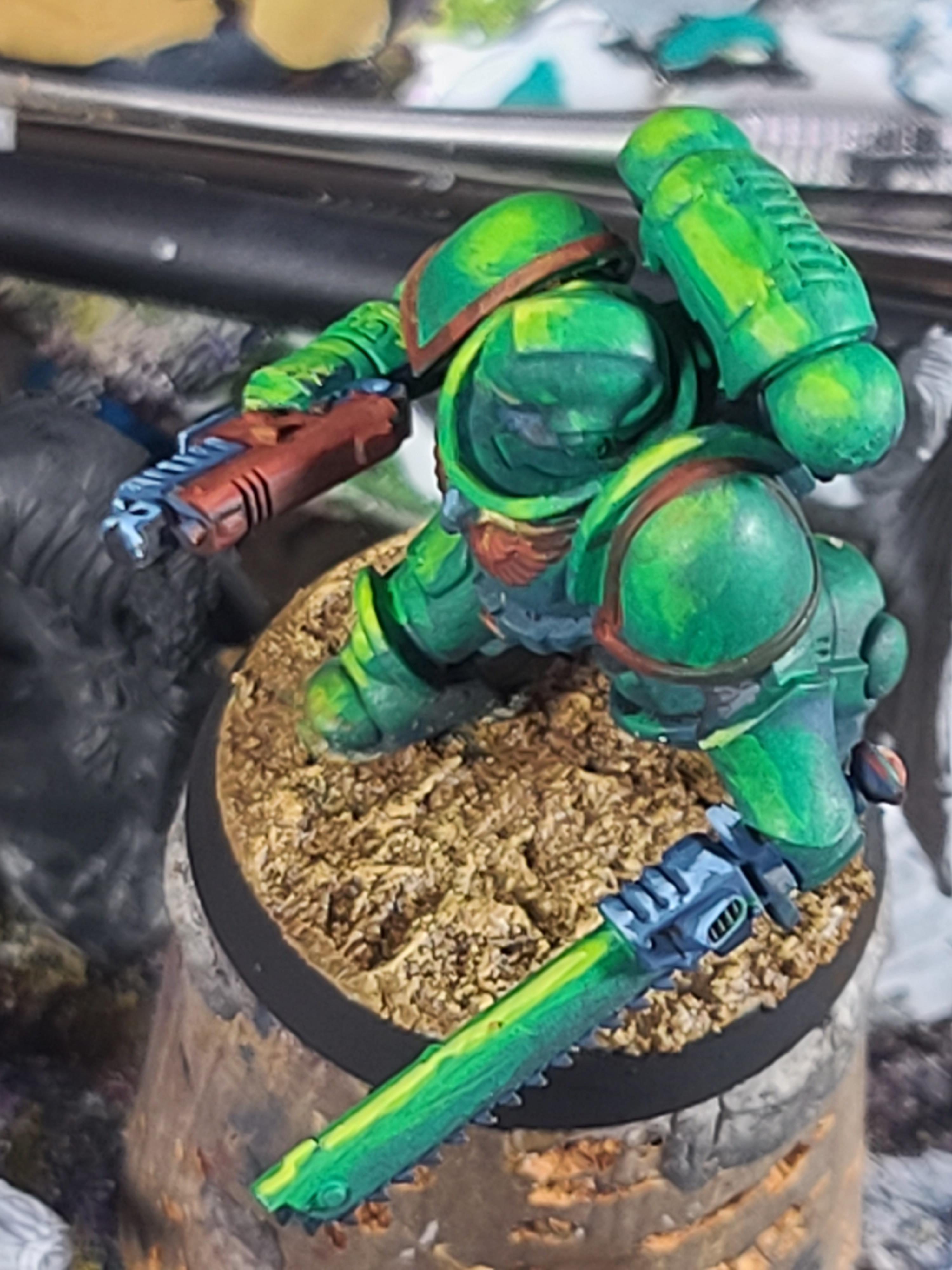 Painting Class Miniature, Salamanders, Space Marines, Volume Painting, Warhammer 40,000