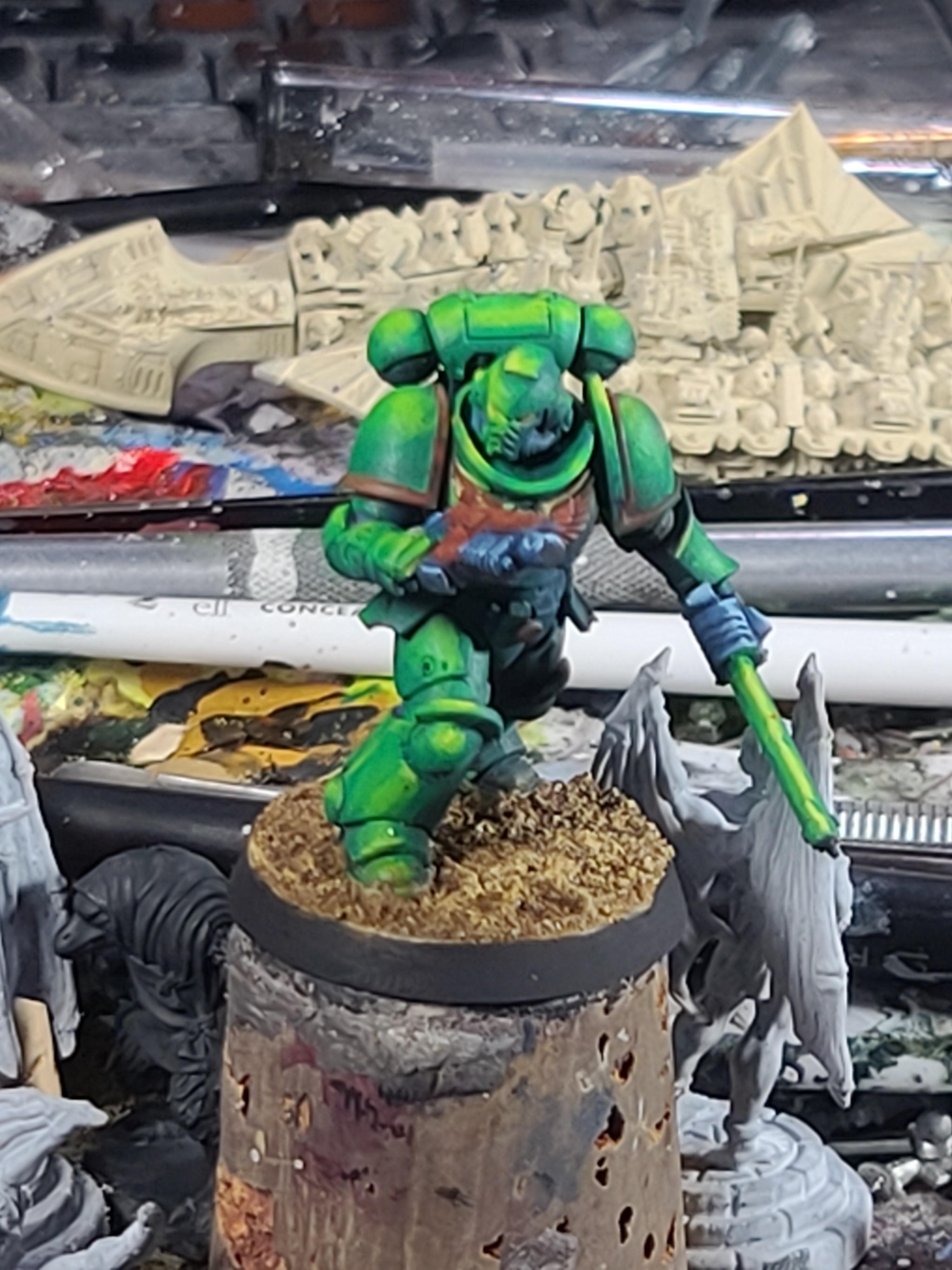 Painting Class Miniature, Salamanders, Space Marines, Volume Painting, Warhammer 40,000