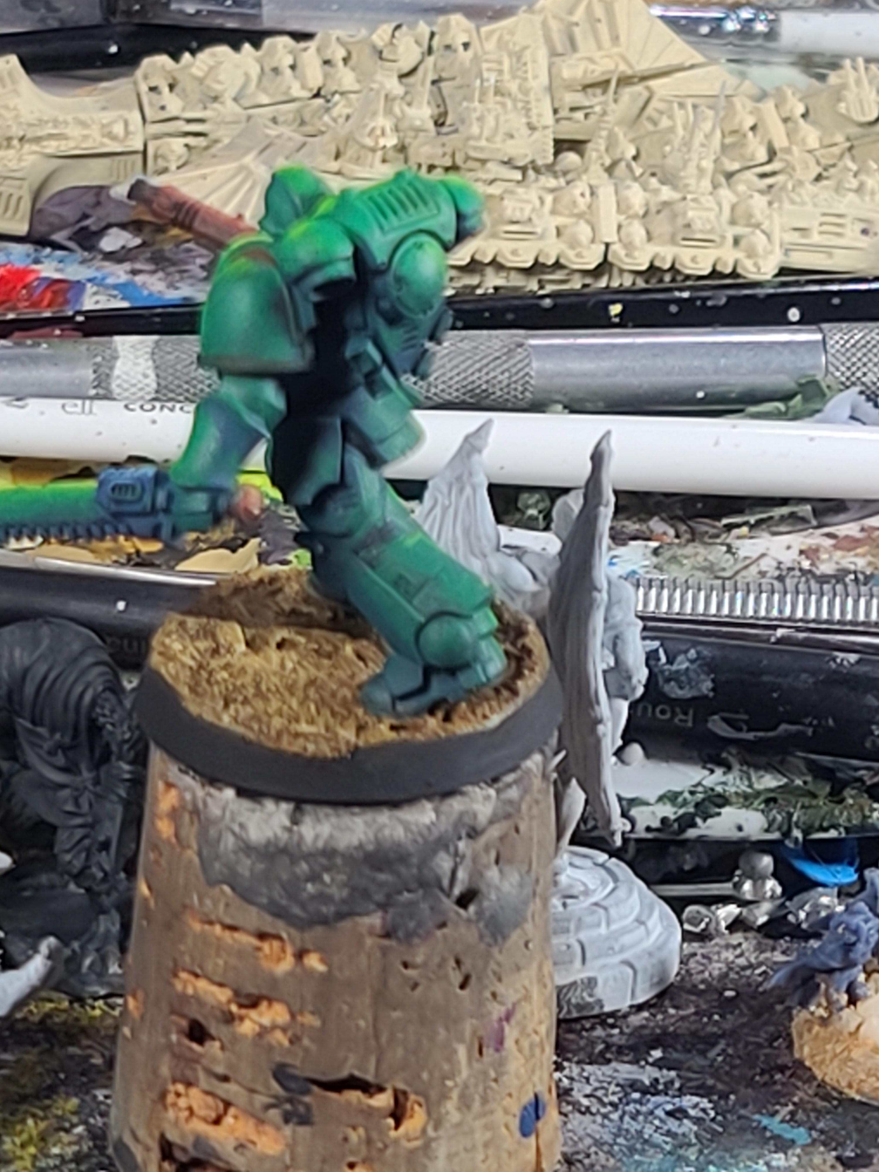 Painting Class Miniature, Salamanders, Space Marines, Volume Painting, Warhammer 40,000
