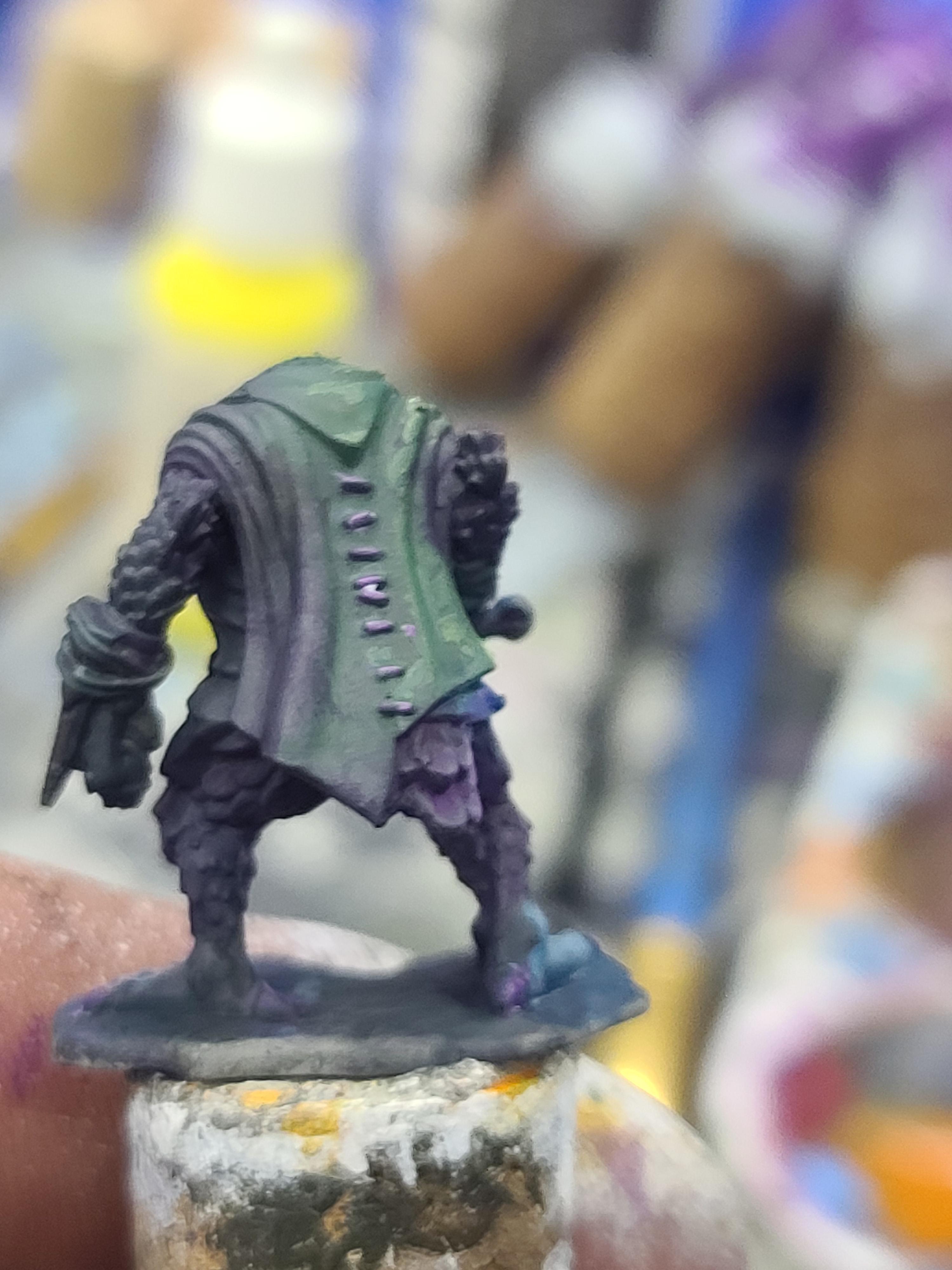 Animal Adventurers, Dungeons And Dragons, Furry, Kenku, Next Level Miniatures, Raven, Volume Painting