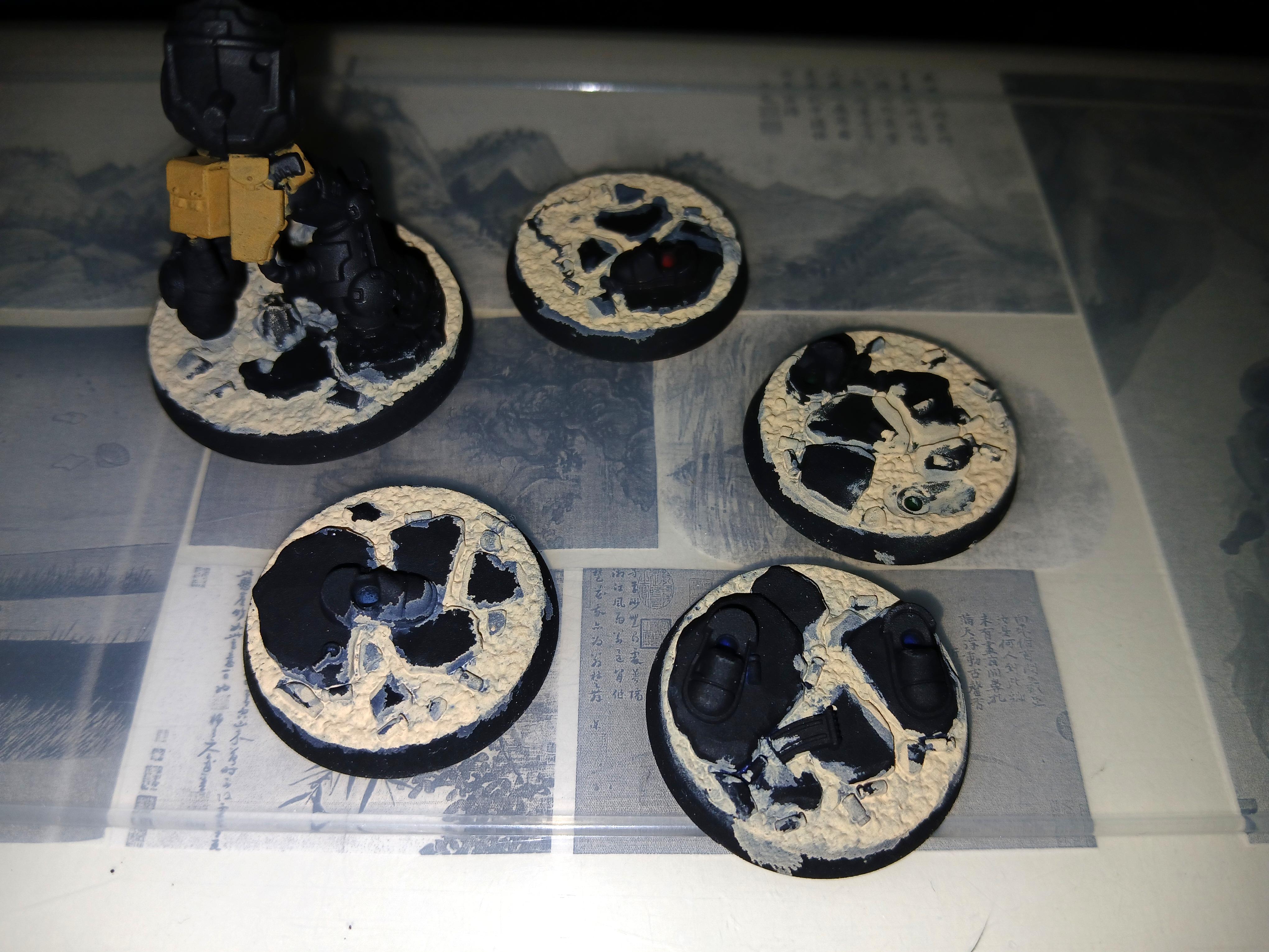 Painting, Basing in Progress
