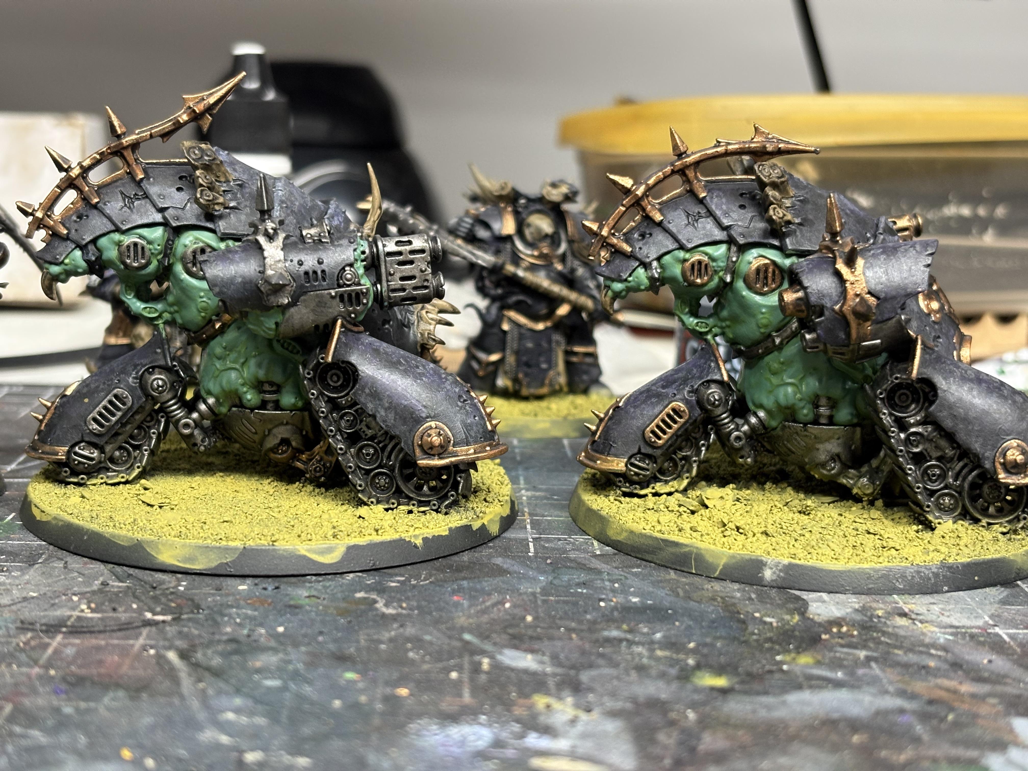 Chaos Space Marines, Death Guard, Plague Marines, Space Marines, Warhammer 40,000, Work In Progress