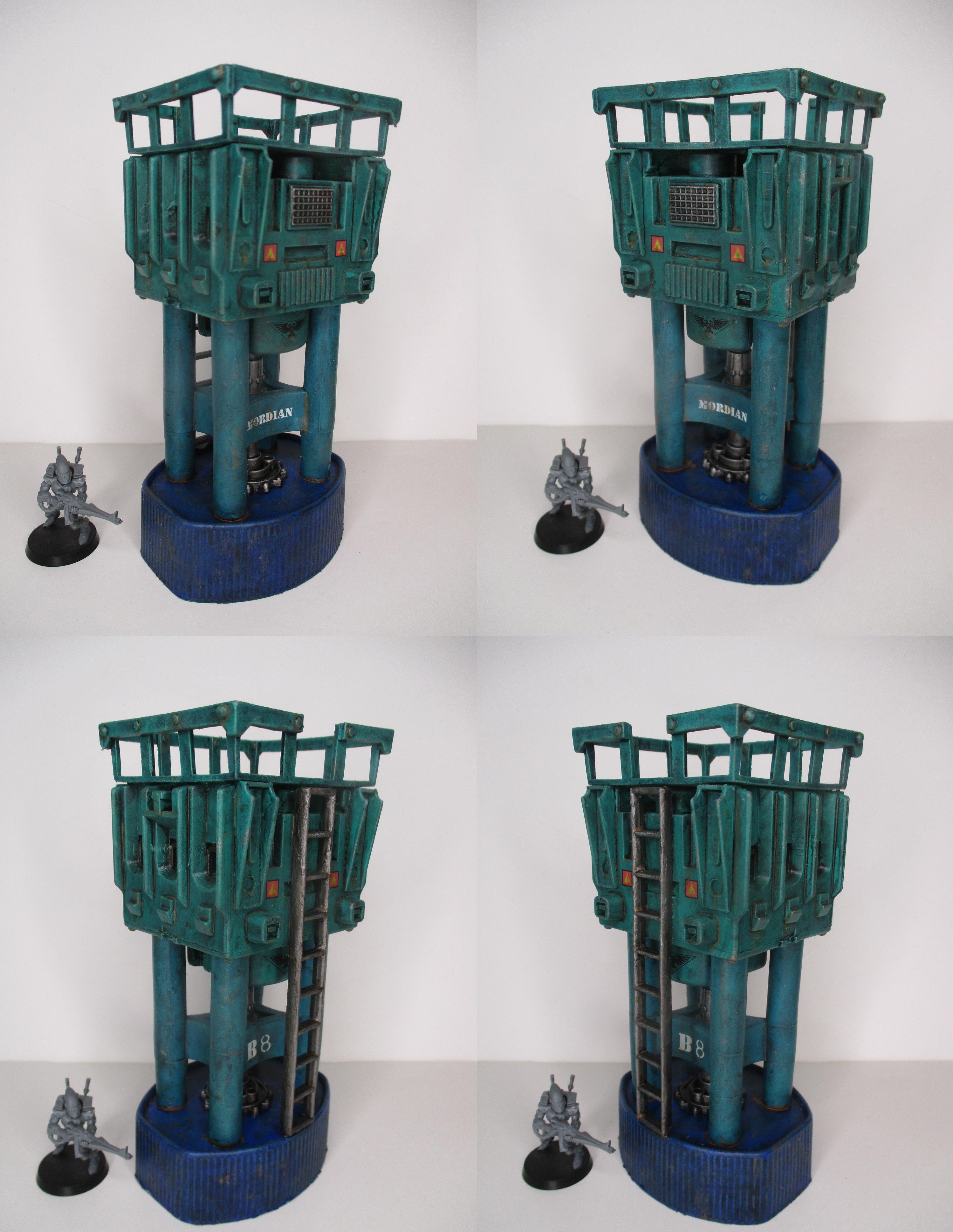 Scifi, Scratch Build, Terrain, Tower, Warhammer 40 000, Watch Tower