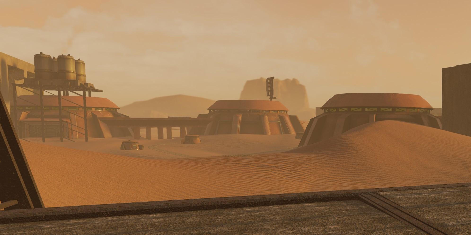 Badlands, Blitz, Buildings, Desert, Gear, Heavy, House, Outpost, Terrain