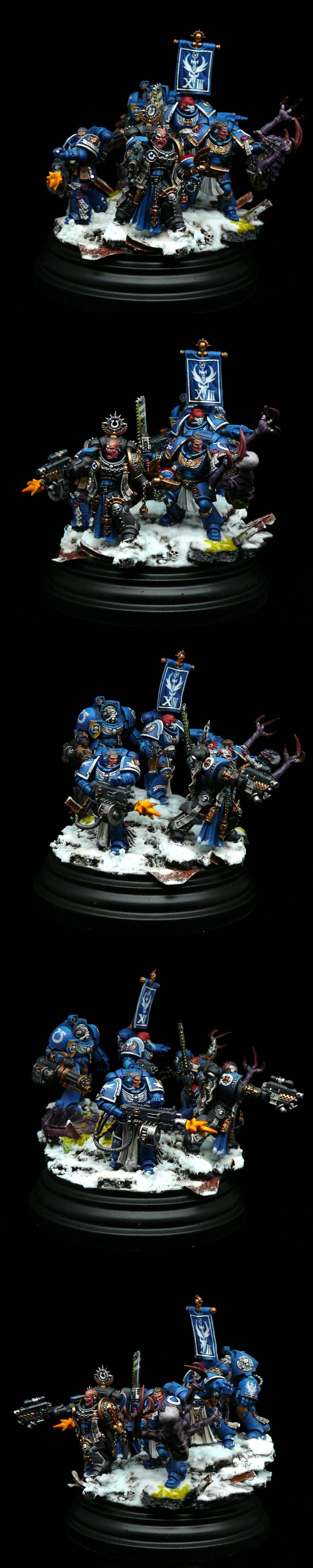 Adeptus Astartes, Kitbash, Ortan Cassius, Primaris, Space Marines, Titus, Tyrannic's War, Ultramarines