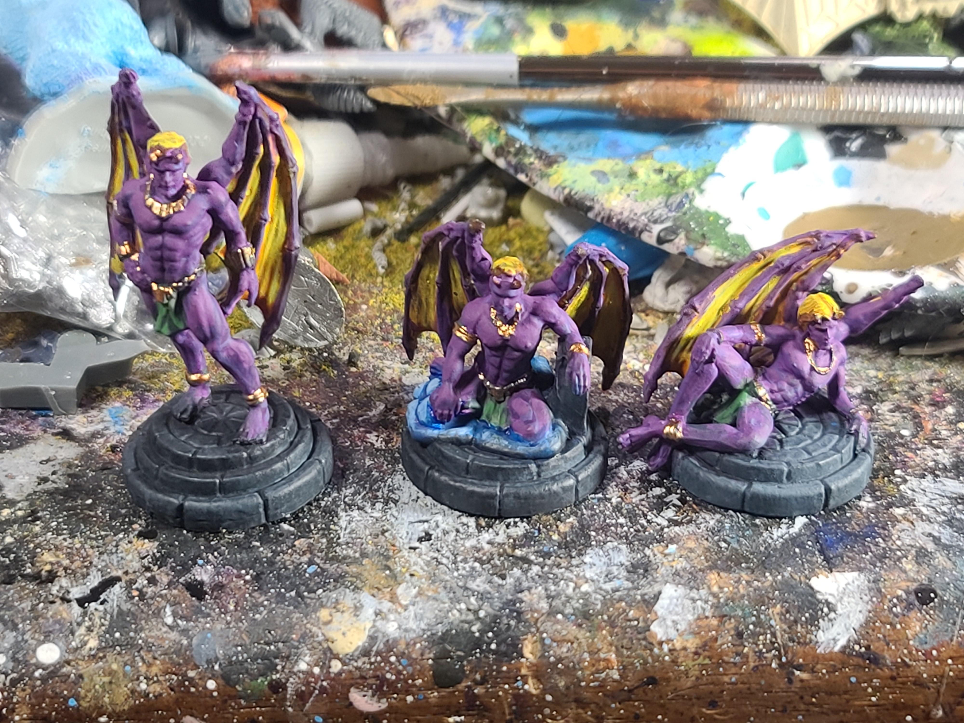 Bones, Daemons, Dungeons And Dragons, Incubi, Reaper Miniatures, Scantily Clad, Speed Painting
